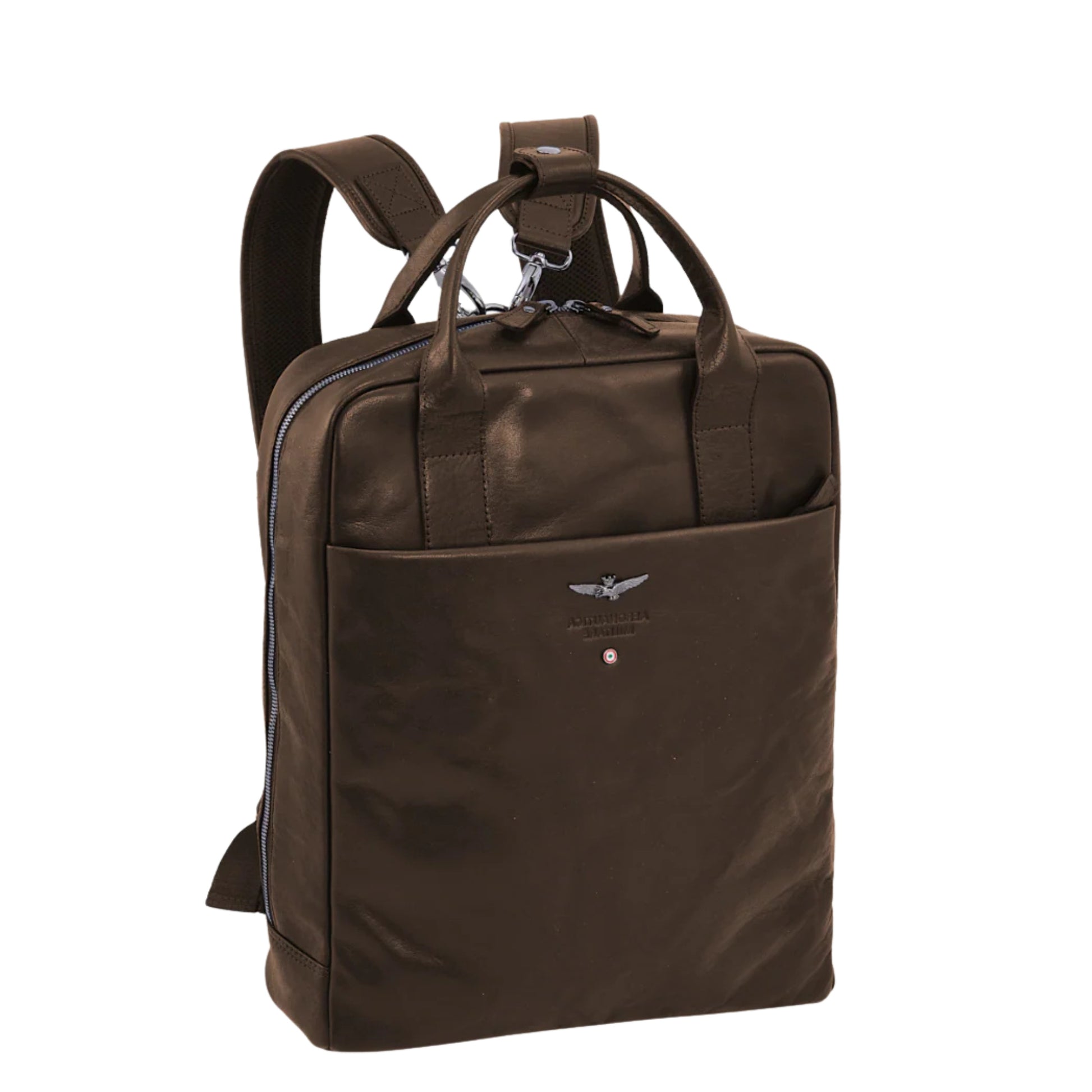 Zaino Porta PC in Vera Pelle Vintage - Aeronautica Militare