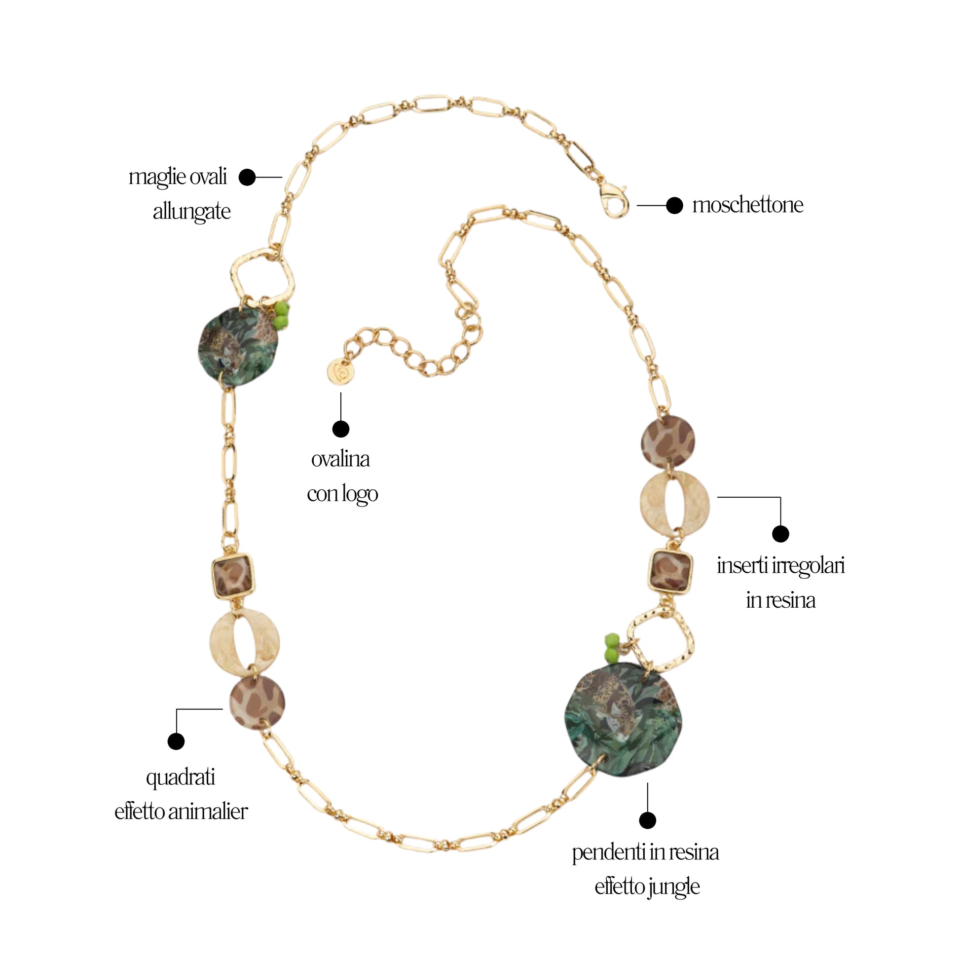 Collana Jungle Lunga - You B'jou by Barbieri