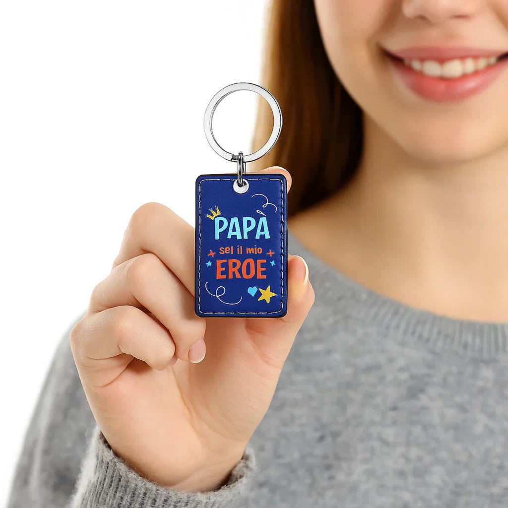 Portachiavi Papà sei il mio Eroe - Brand Gioielli
