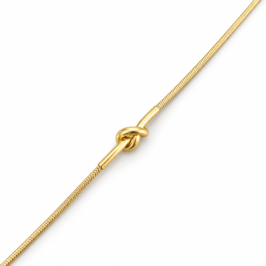 Bracciale Nodo Snake in Acciaio Inox