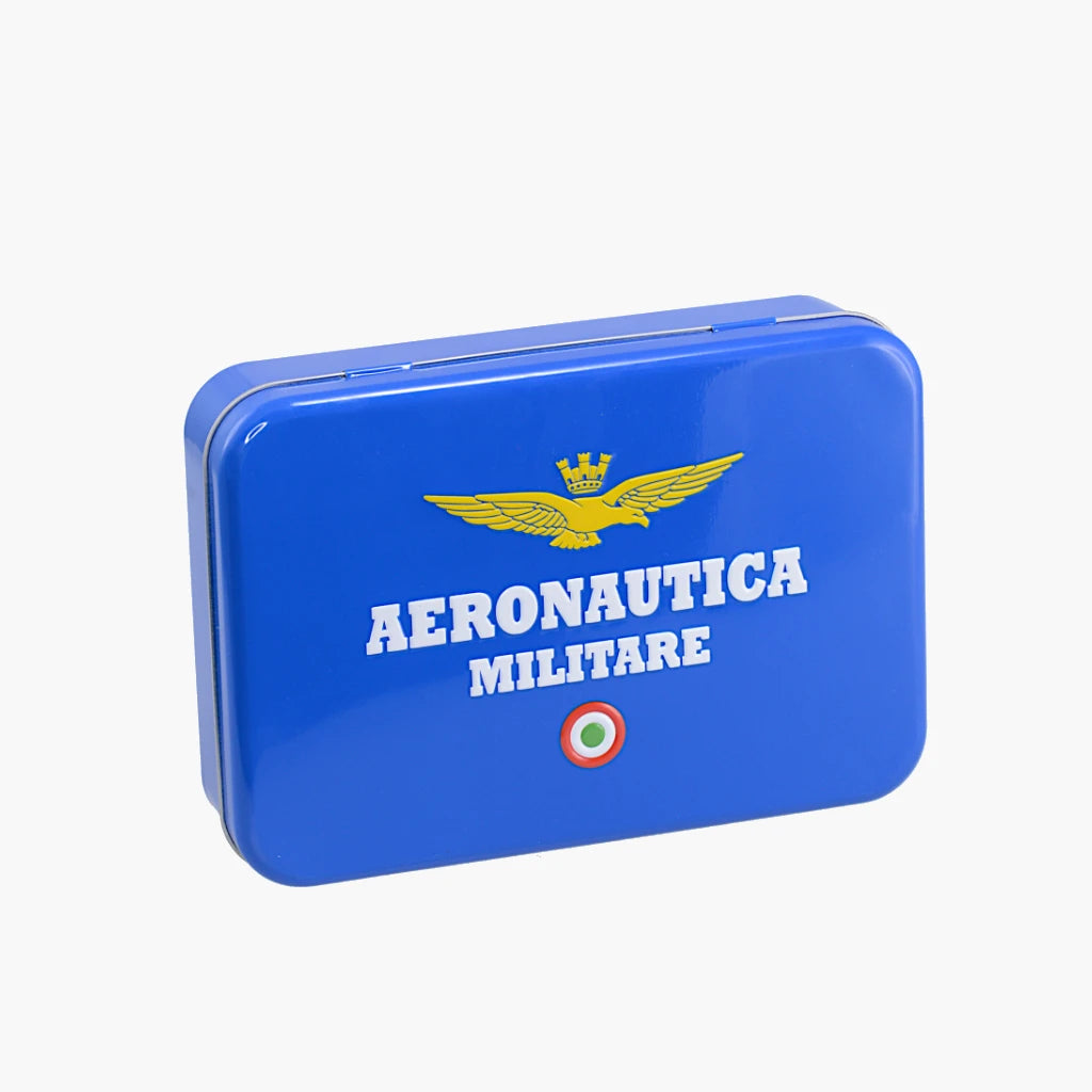 Set Regalo Portacarte + Portachiavi in Vera Pelle - Aeronautica Militare