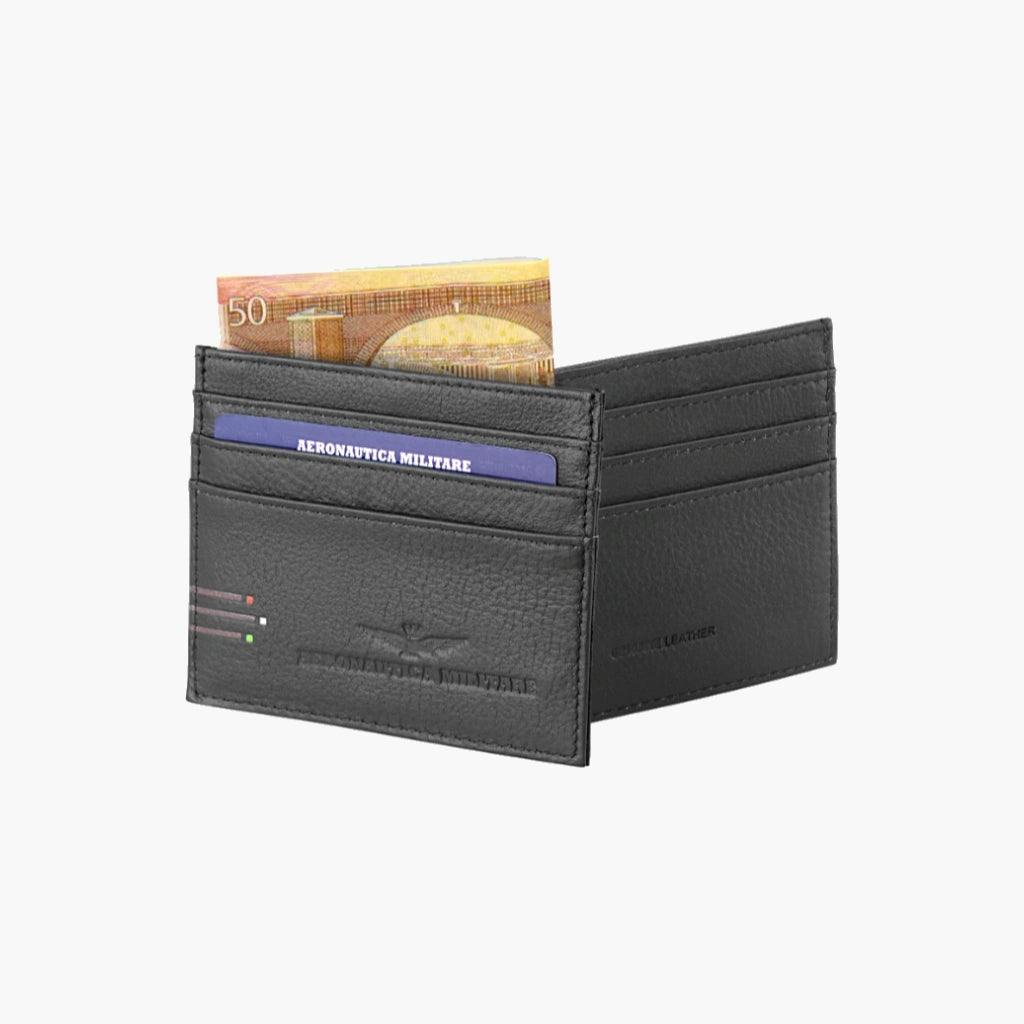 Set Regalo Portacarte + Portachiavi in Vera Pelle - Aeronautica Militare