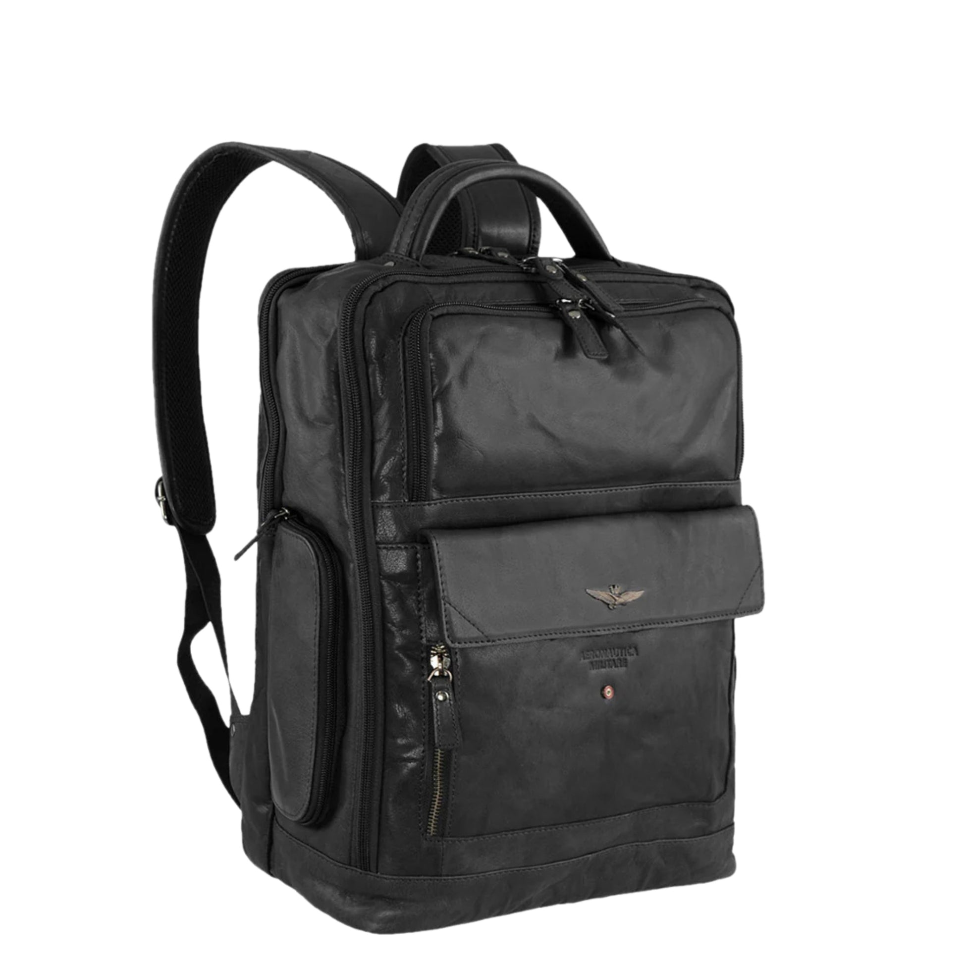 Zaino Porta PC in Vera Pelle Vintage - Aeronautica Militare