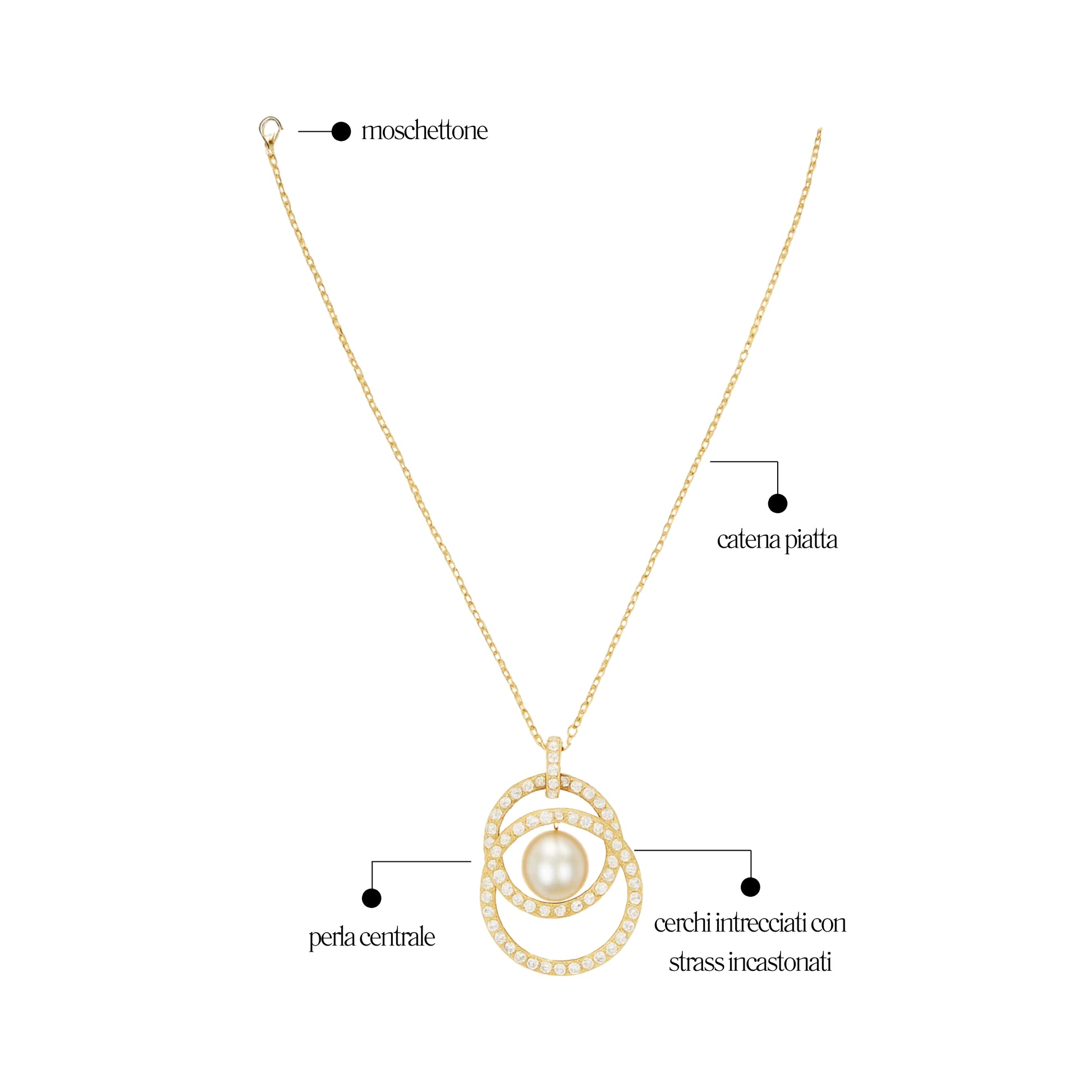 Collana Double Circle - You B'jou by Barbieri