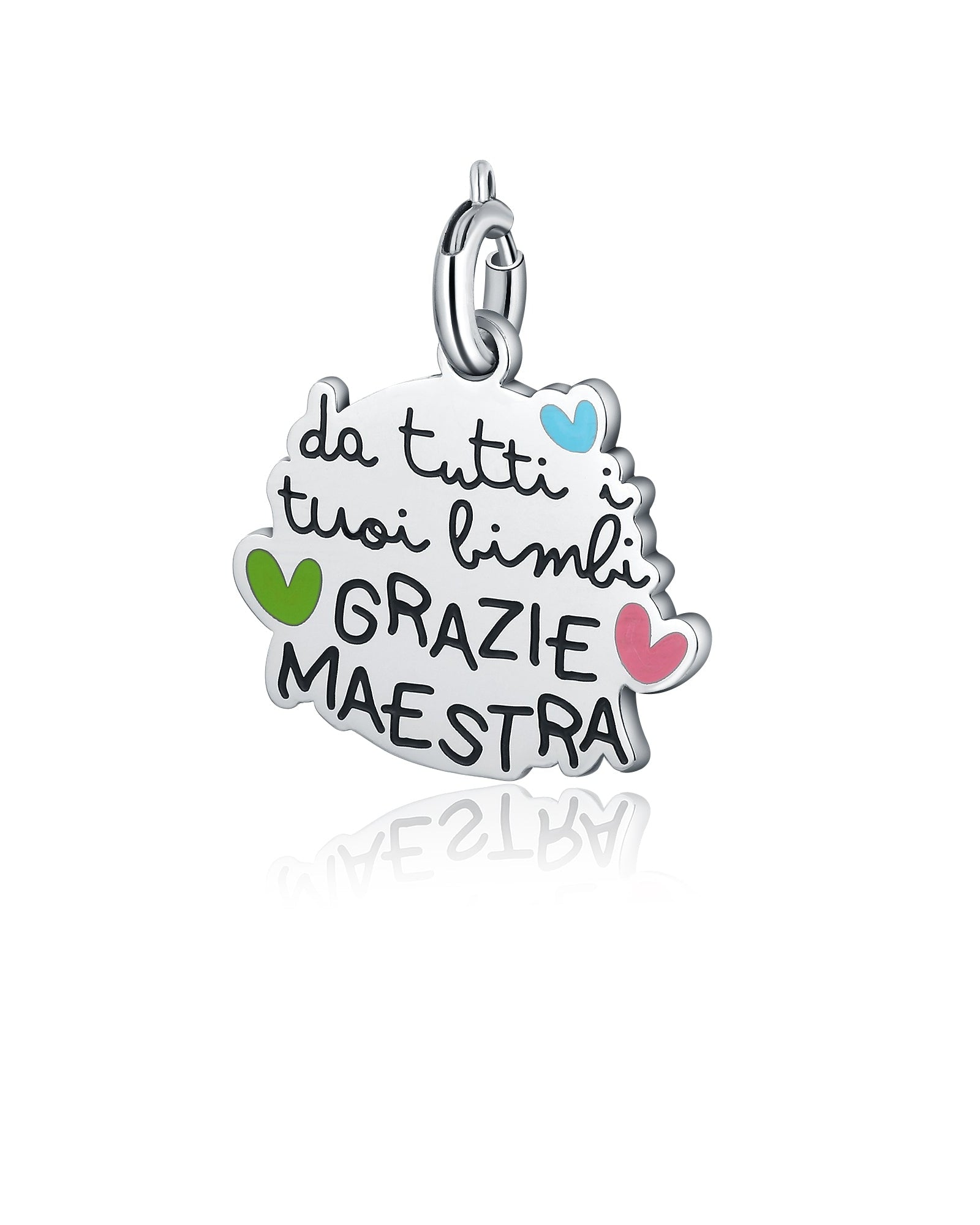 Charm "Da tutti i bimbi Grazie Maestra"