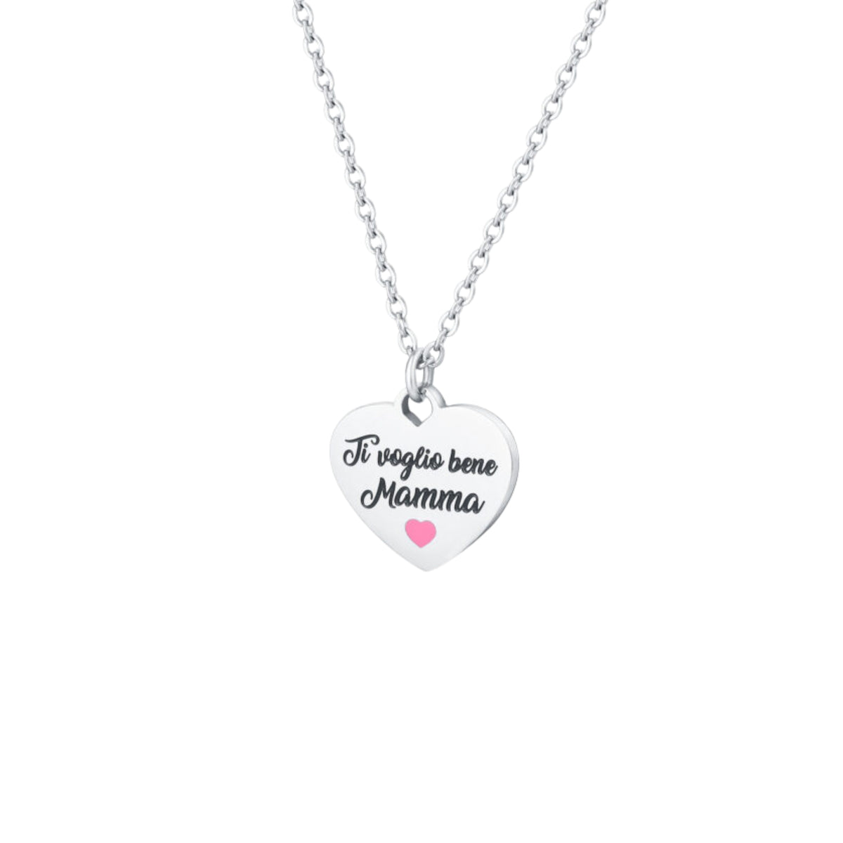 Collana Cuore "Mamma ti voglio bene" - Brand Gioielli