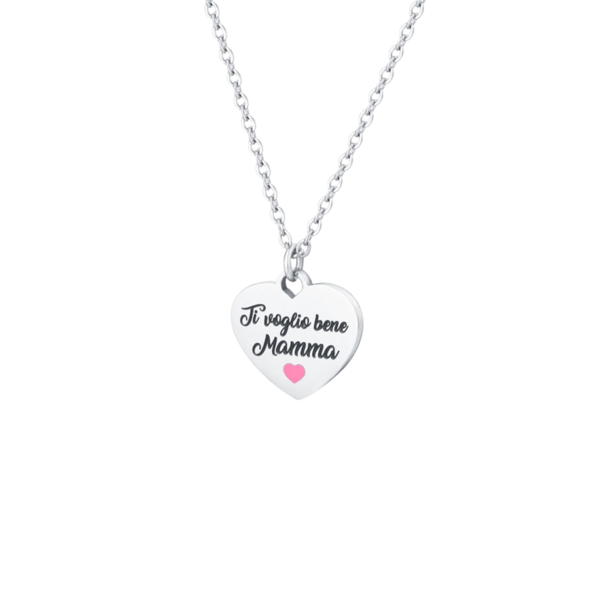 Collana Cuore "Mamma ti voglio bene" - Brand Gioielli