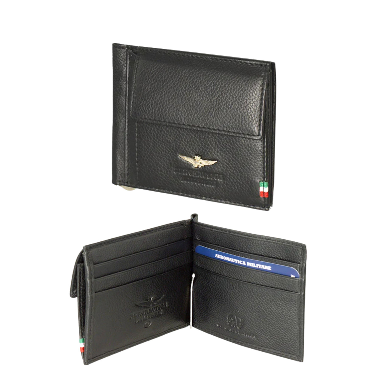 Portafoglio Ferma Soldi in Vera Pelle Flag - Aeronautica Militare