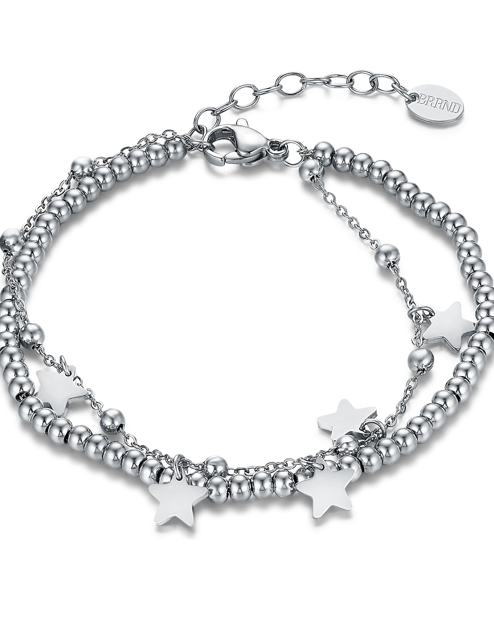 Bracciale pallini con stelline pendenti