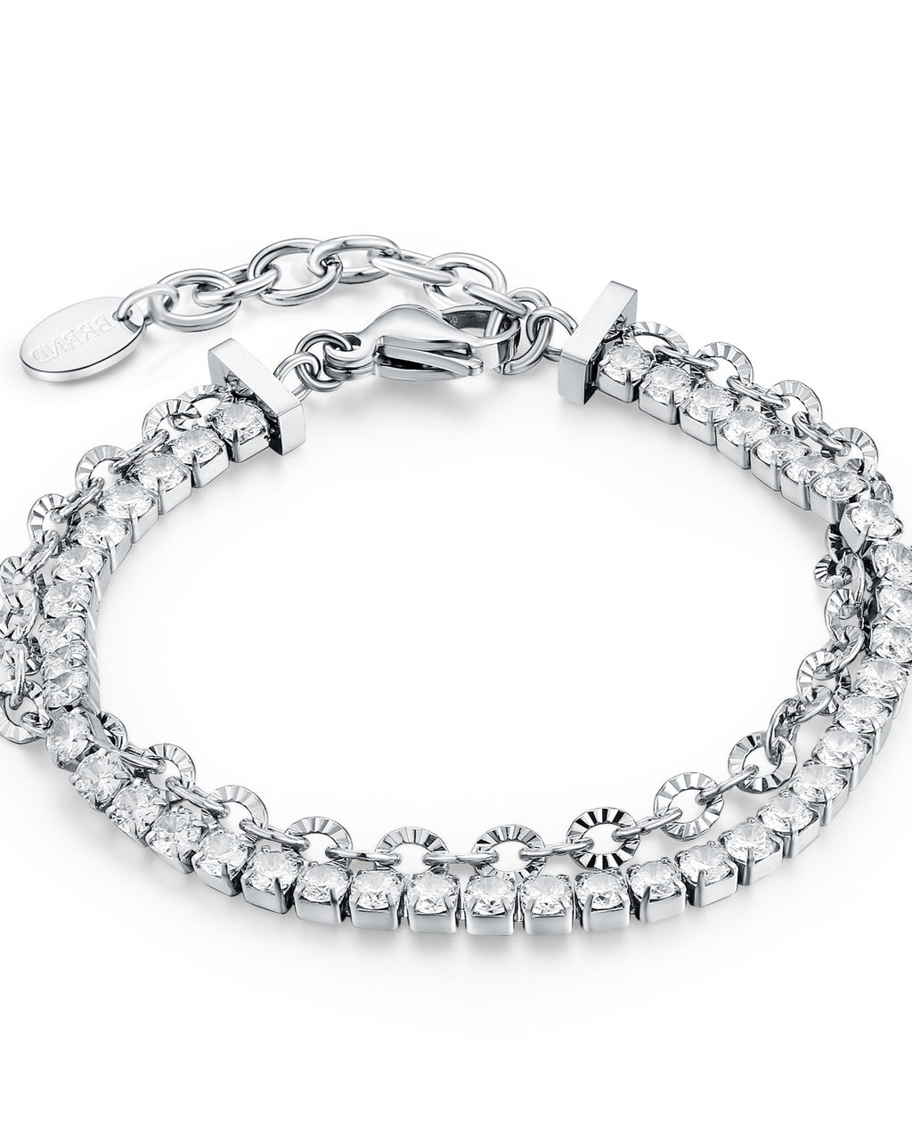 Bracciale Tennis con catena flower