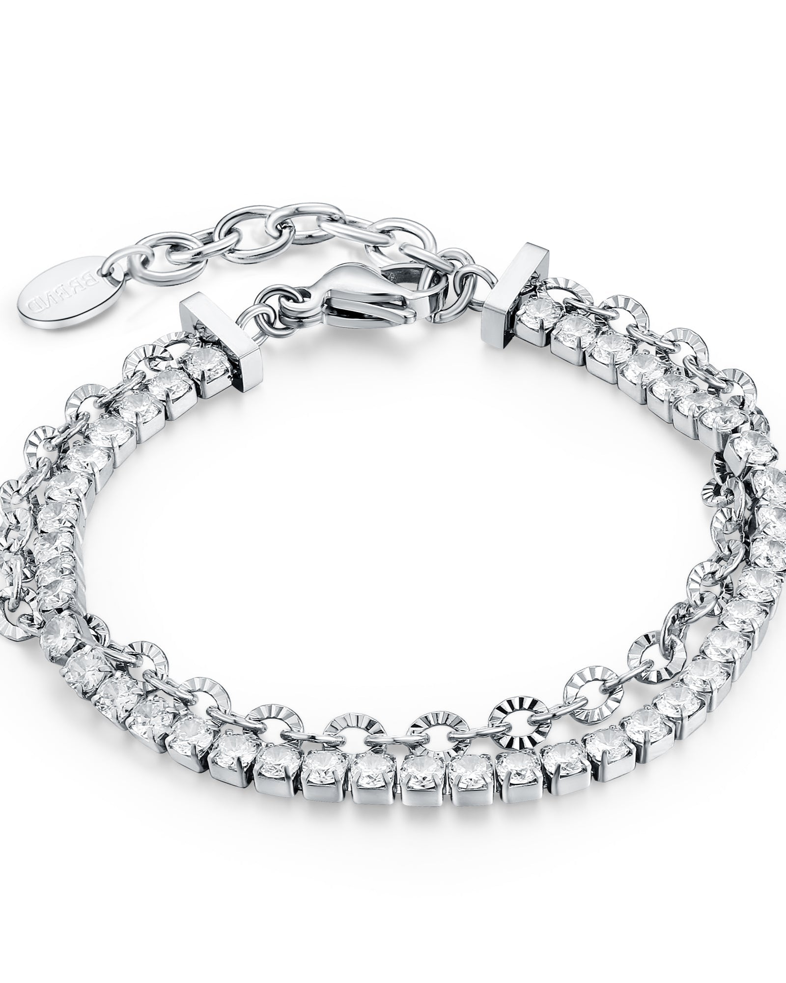 Bracciale Tennis con catena flower