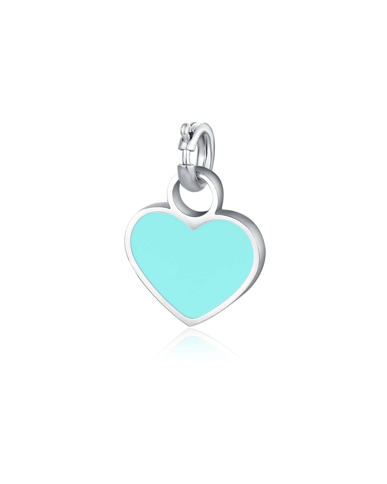 Mini Charm Cuore azzurro