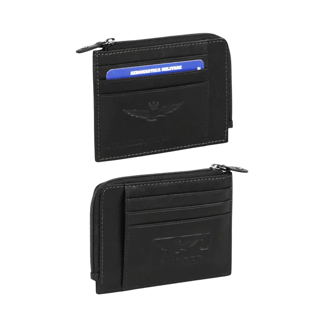 Portafoglio Portacarte Aeronautica Militare AM246 New Eagle in Vera Pelle