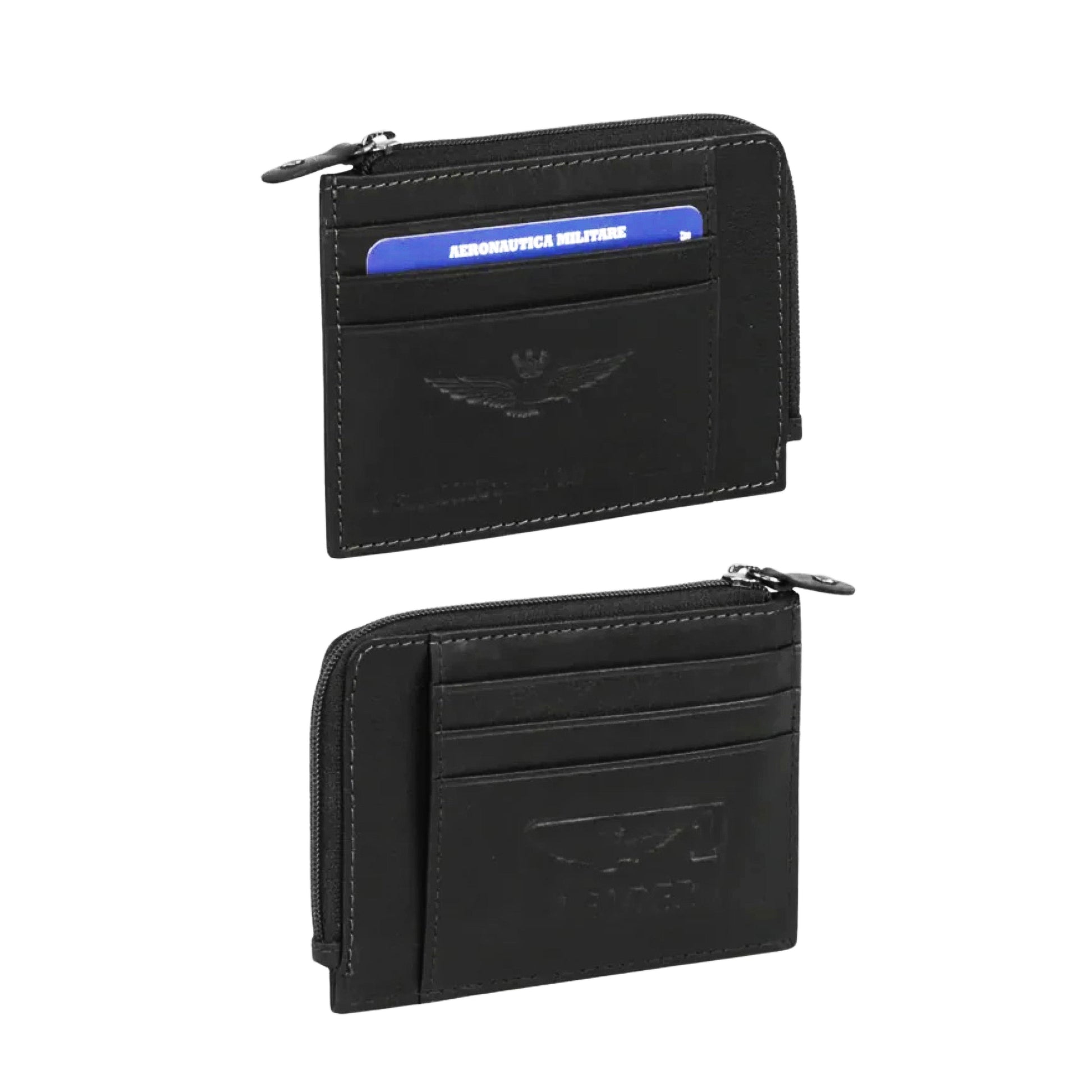 Portafoglio Portacarte Aeronautica Militare AM246 New Eagle in Vera Pelle