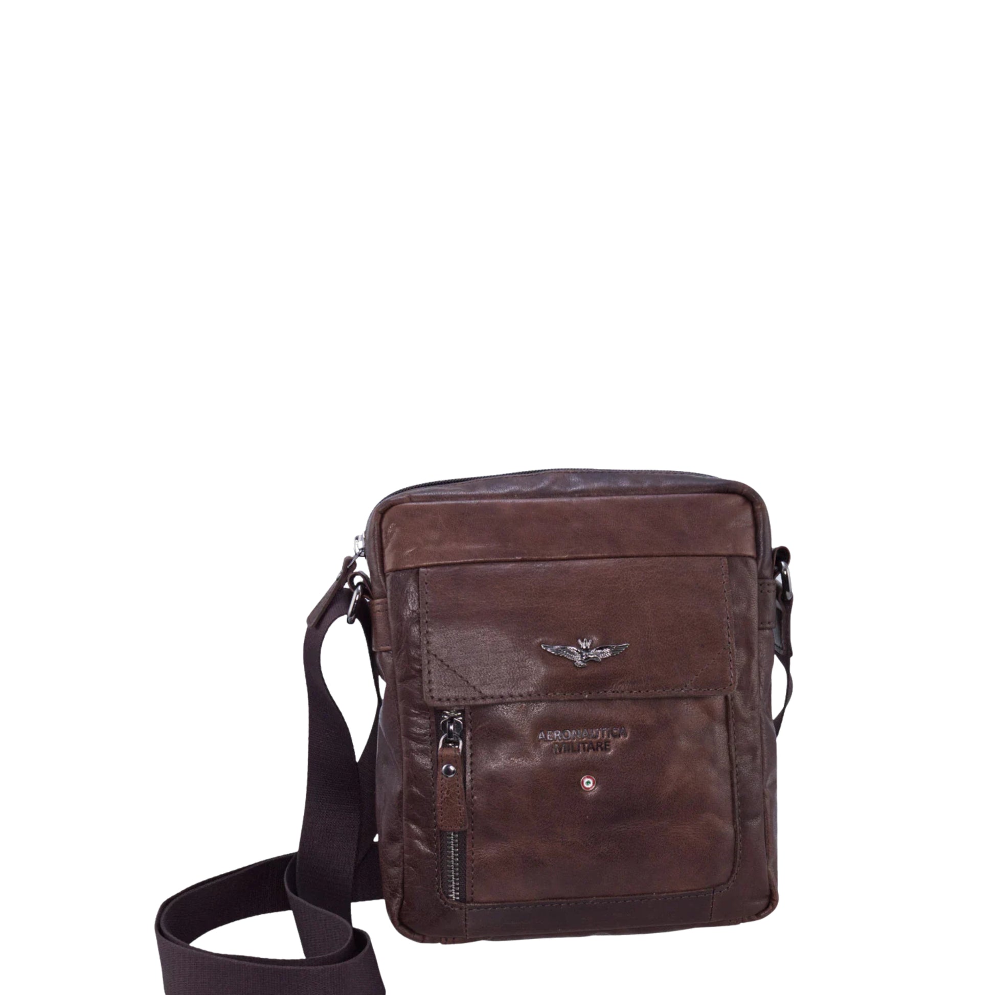 Tracolla Porta Tablet in Vera Pelle Vintage - Aeronautica Militare