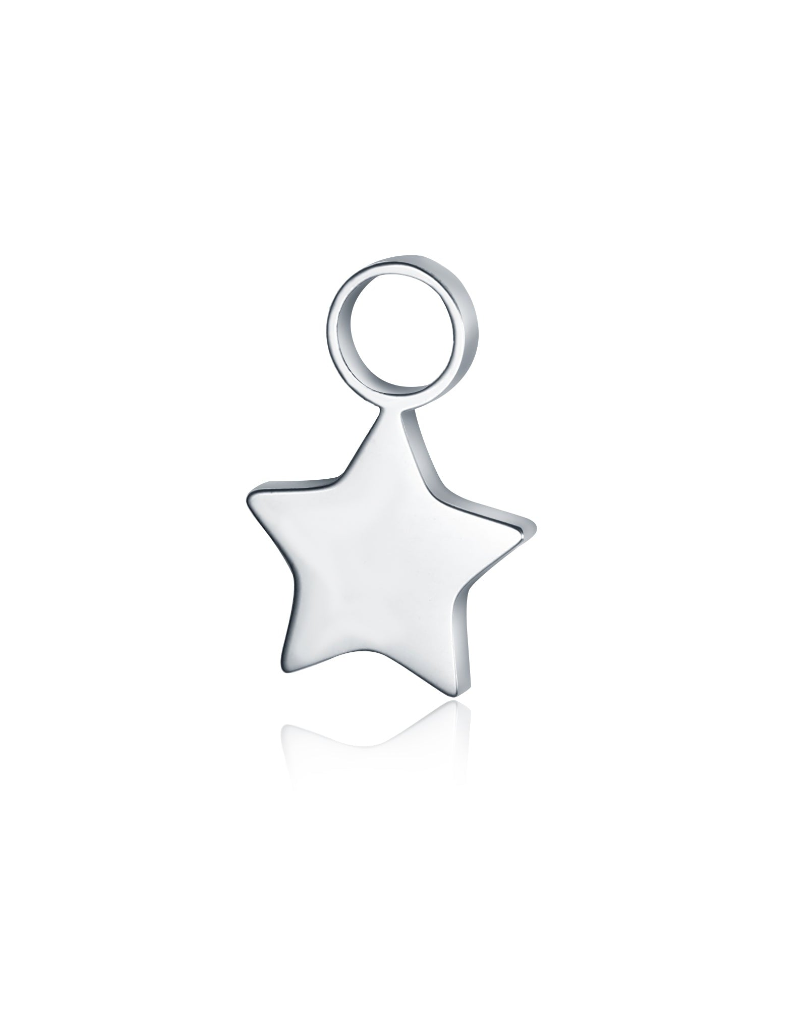 Mini Charm Stella acciaio