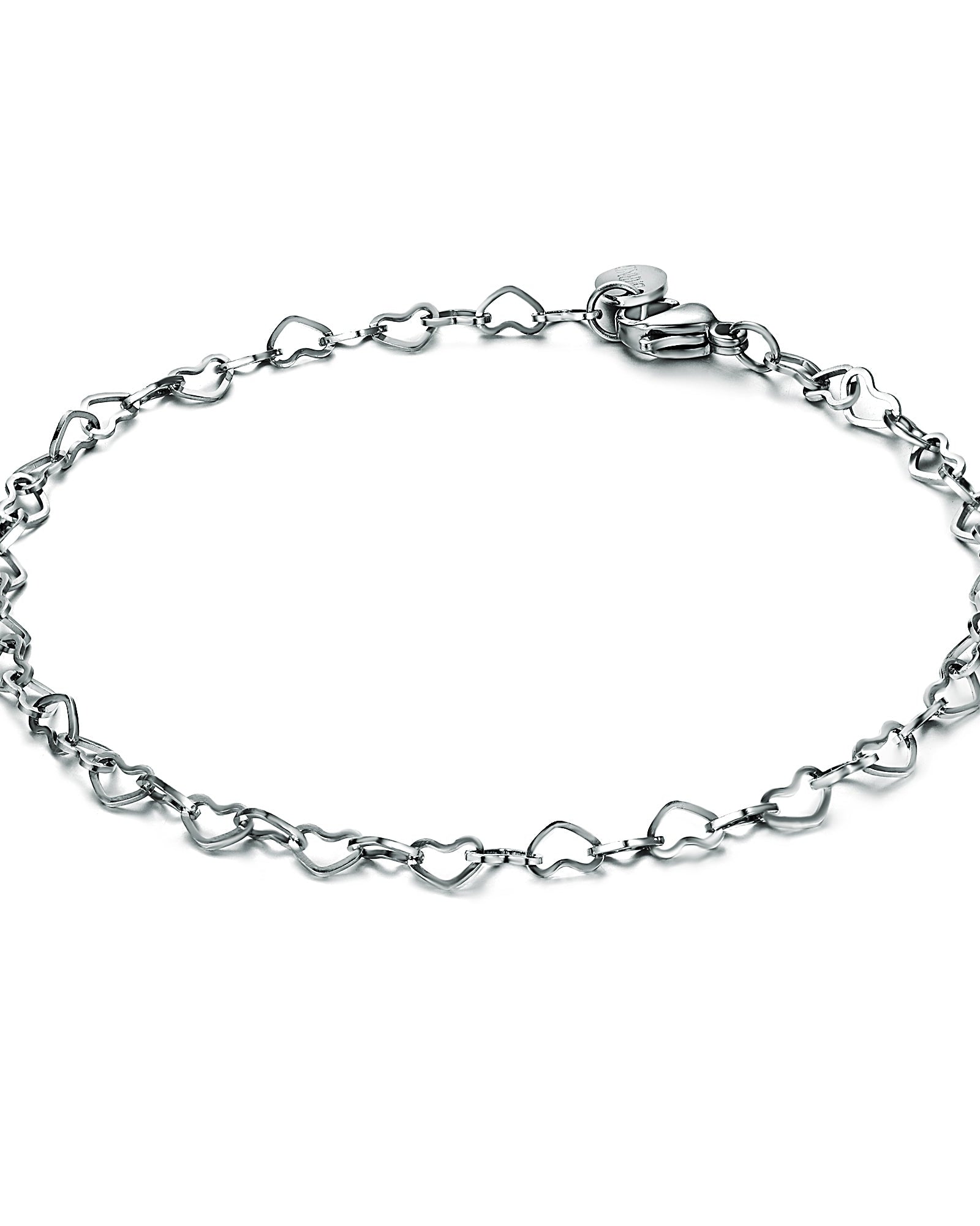 Bracciale catenina a cuore aperti