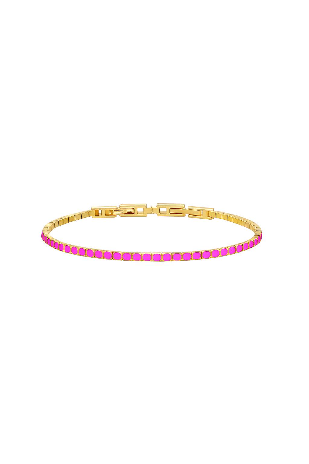 Bracciale Tennis 2mm chiusura a scatto - Les Folies