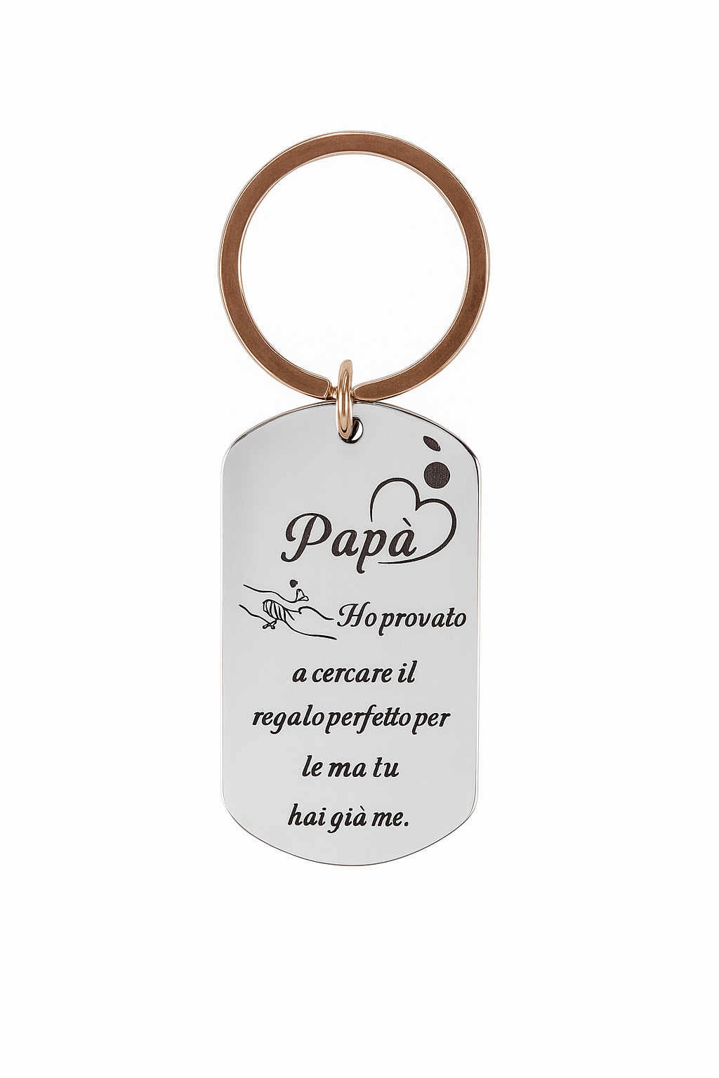 Portachiavi "Papà Ho provato a cercare il regalo perfetto..."- Les Folies