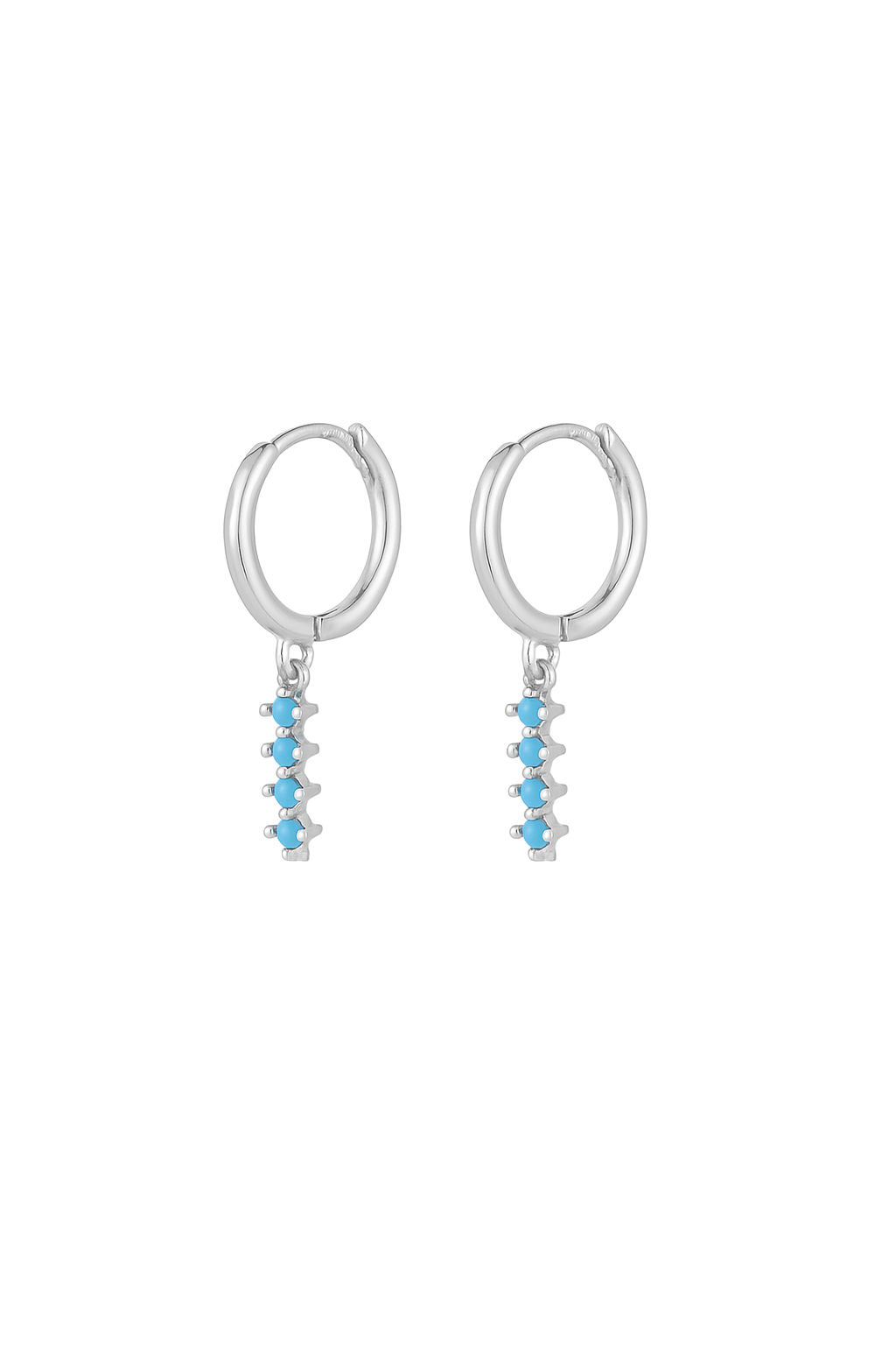 Orecchini a Cerchio con Filo di Luce in Argento 925 - Les Folies