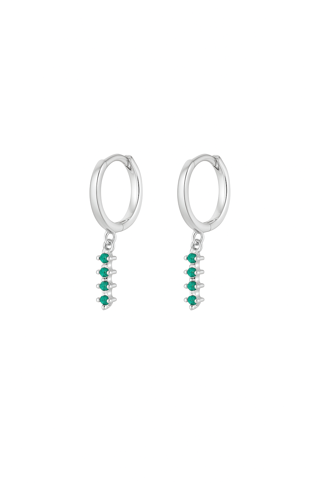 Orecchini a Cerchio con Filo di Luce in Argento 925 - Les Folies