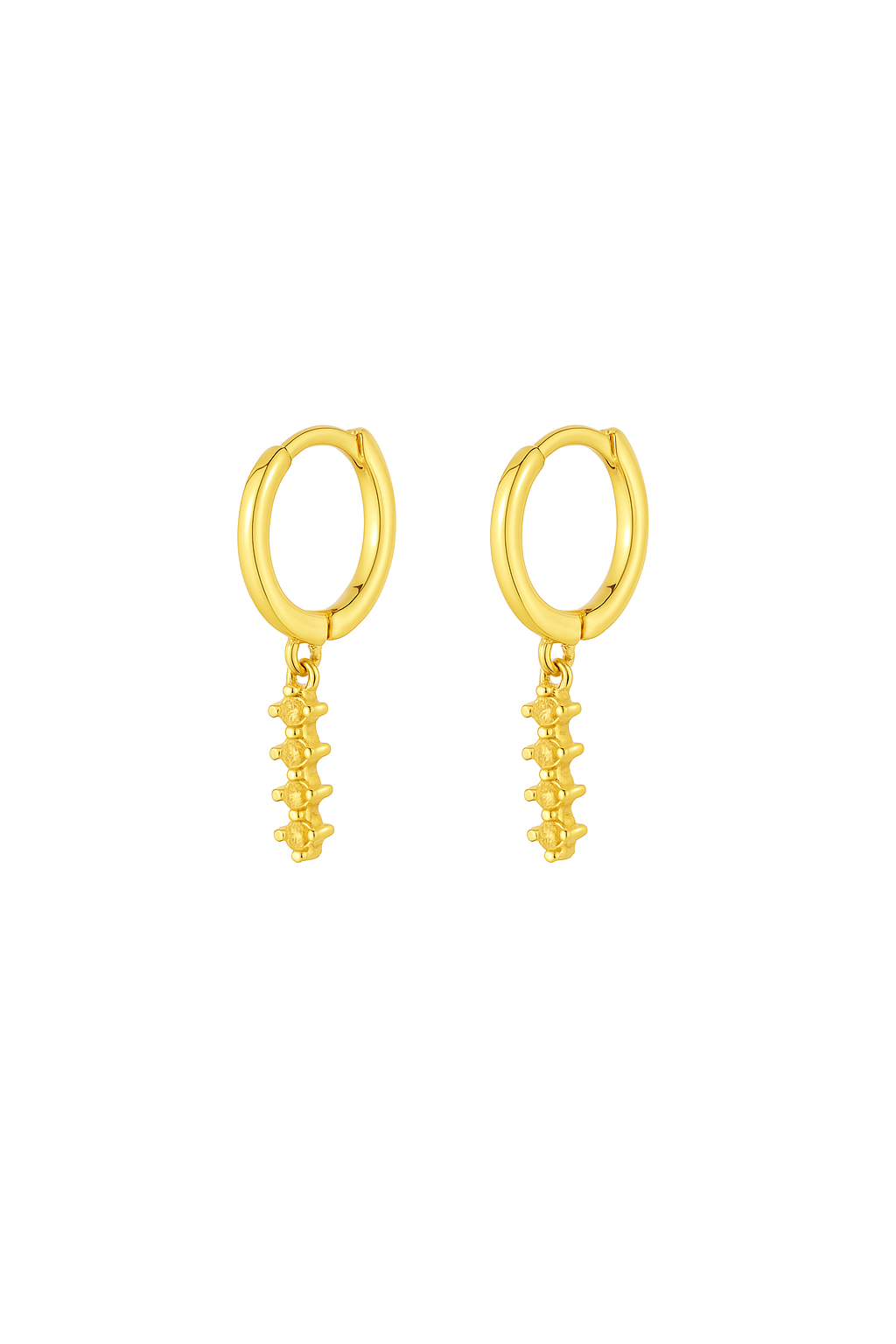 Orecchini a Cerchio con Filo di Luce in Argento 925 - Les Folies