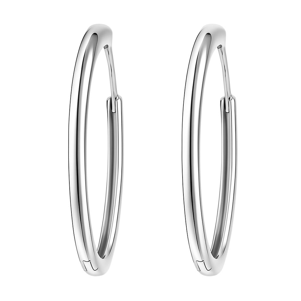 Orecchini a Cerchio liscio in Argento 925 - Les Folies