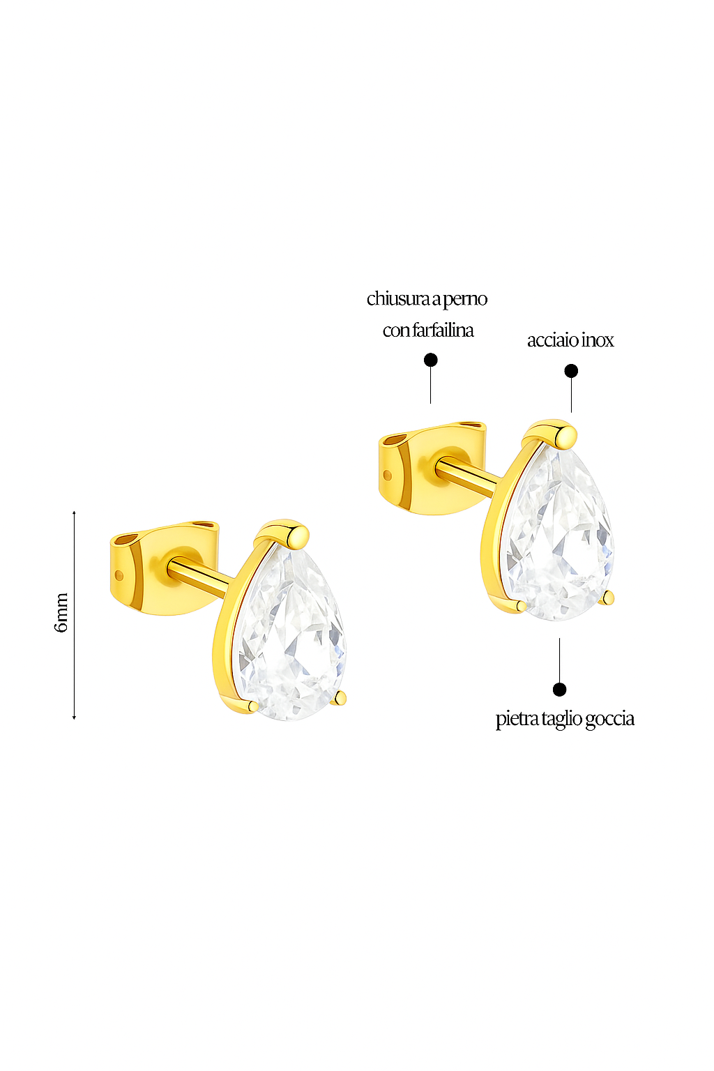 Orecchini Puntoluce a Goccia - Les Folies