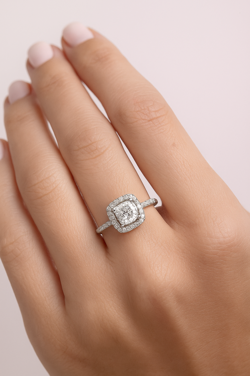 Anello Kate Quadrato in Argento 925 - Les folies