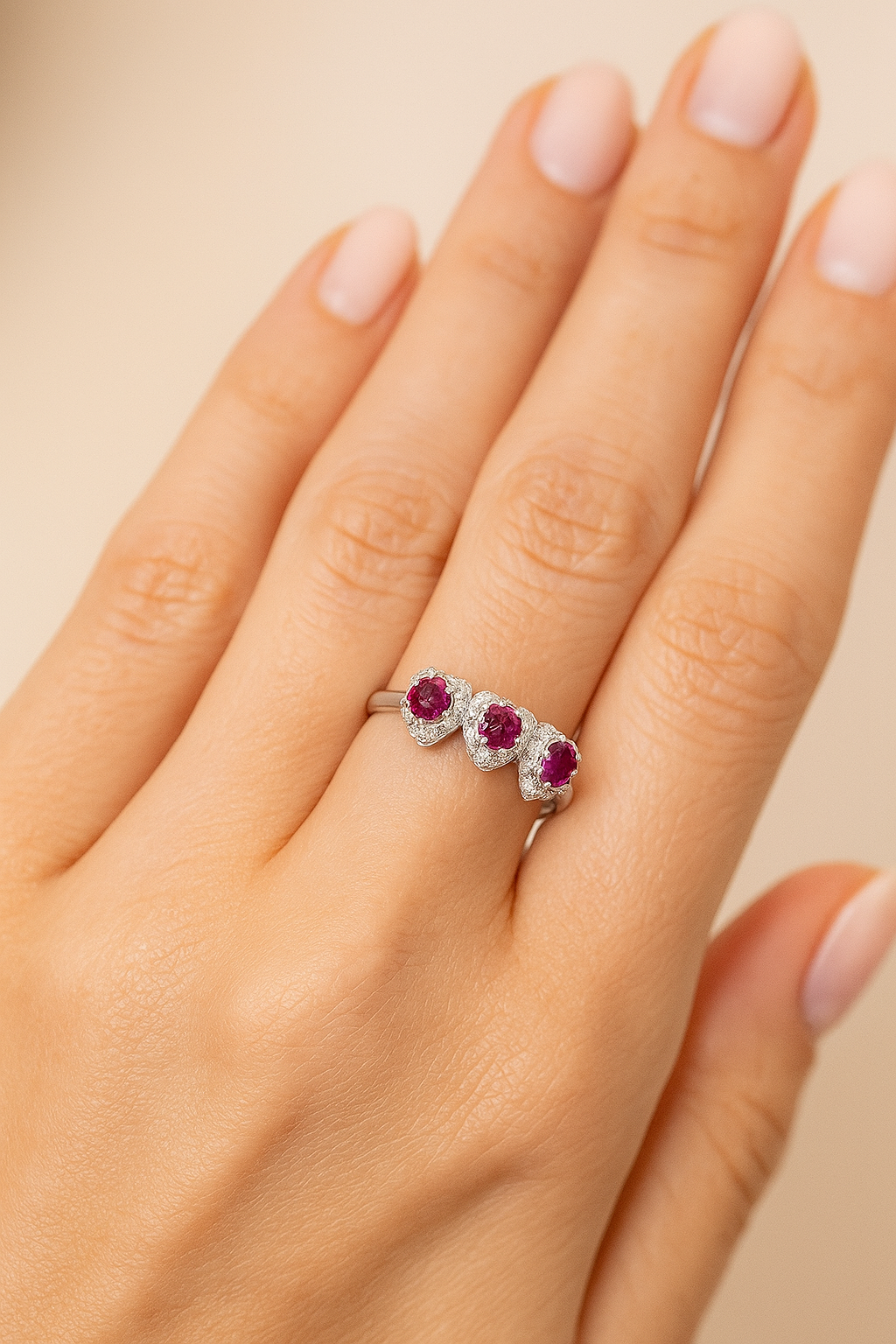 Anello Trilogy Cuori in Argento 925 - Les folies