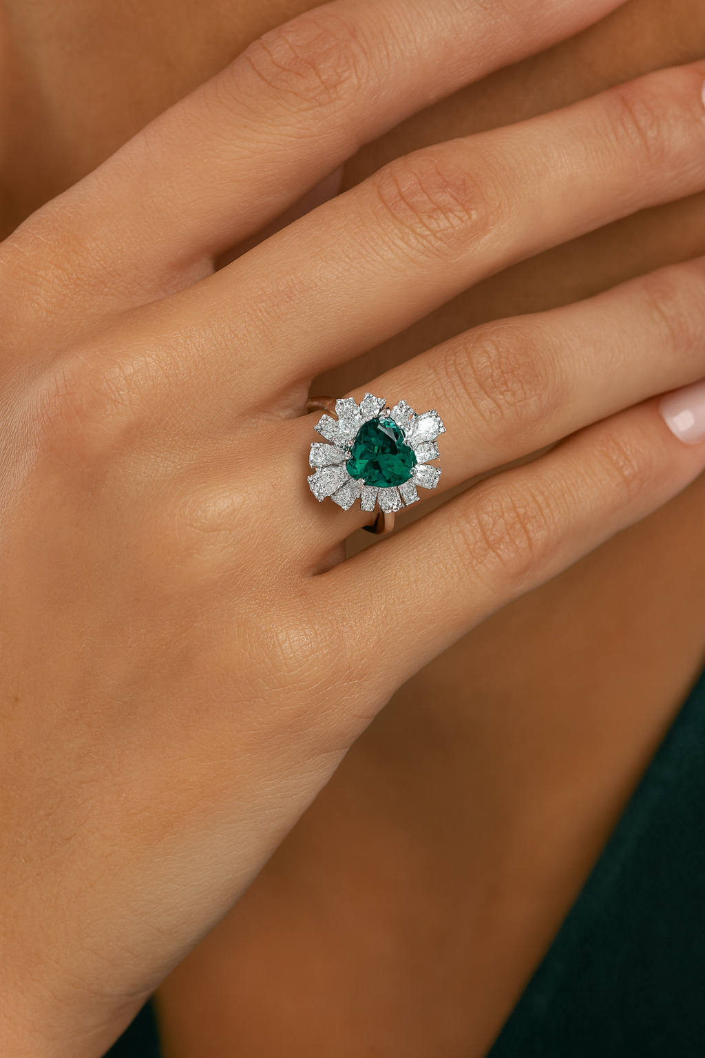 Anello Cuore Sacro in Argento 925 - Les folies