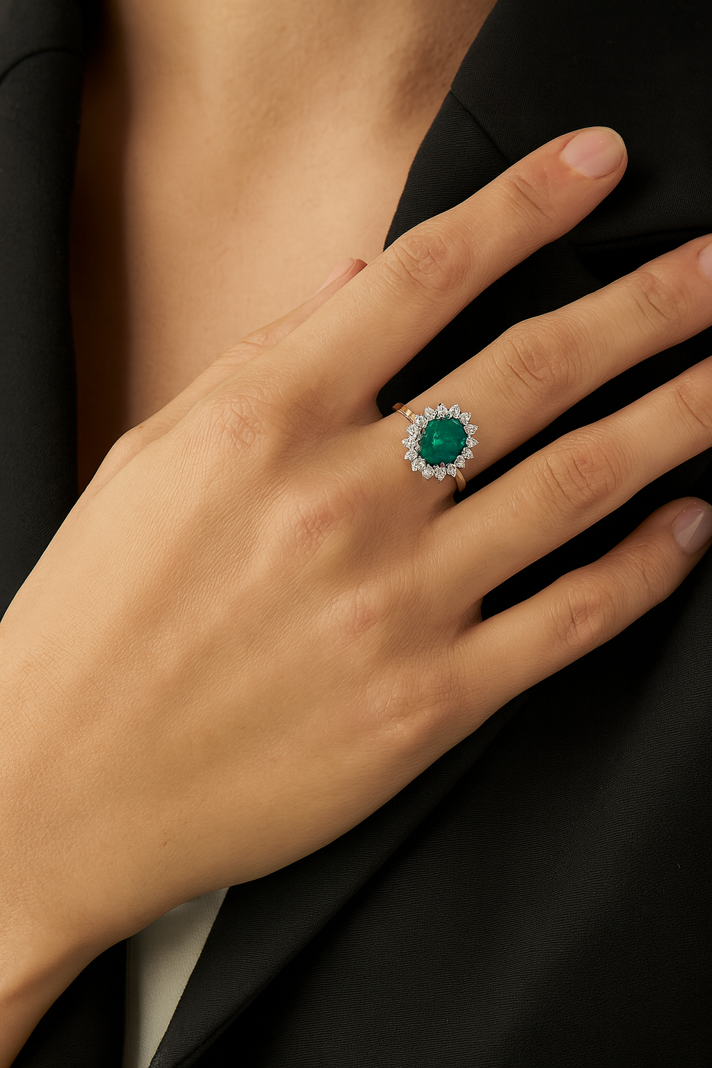 Anello Kate Ovale 14mm x 12mm in Argento 925 - Les folies