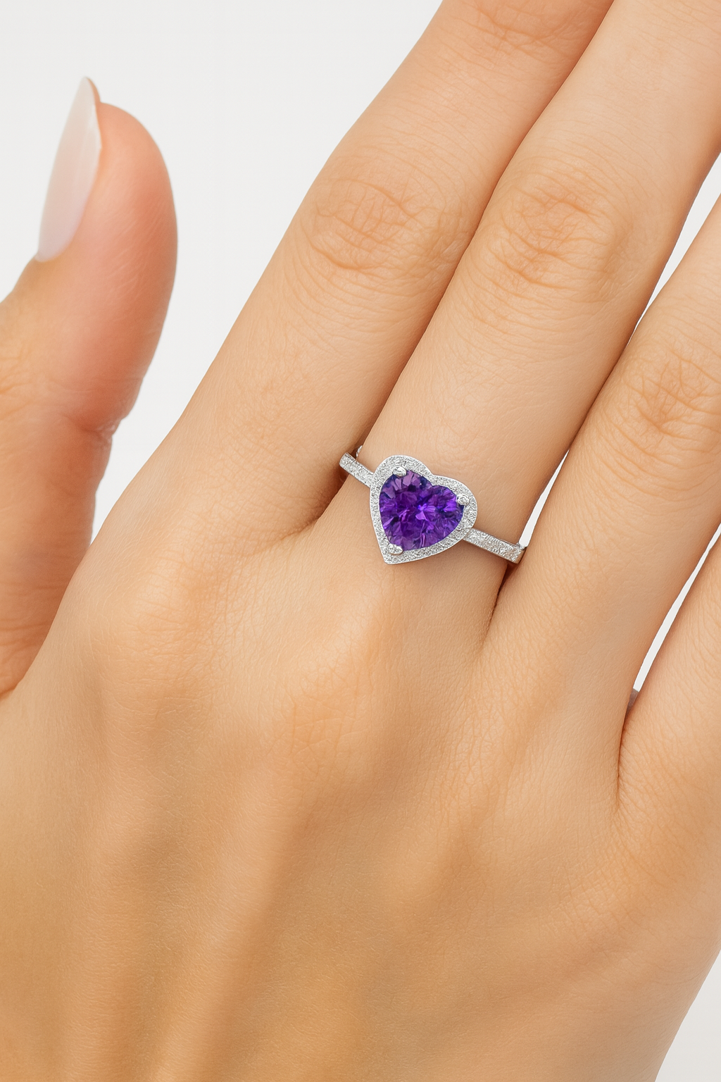 Anello Kate Cuore con Strass in Argento 925 - Les folies