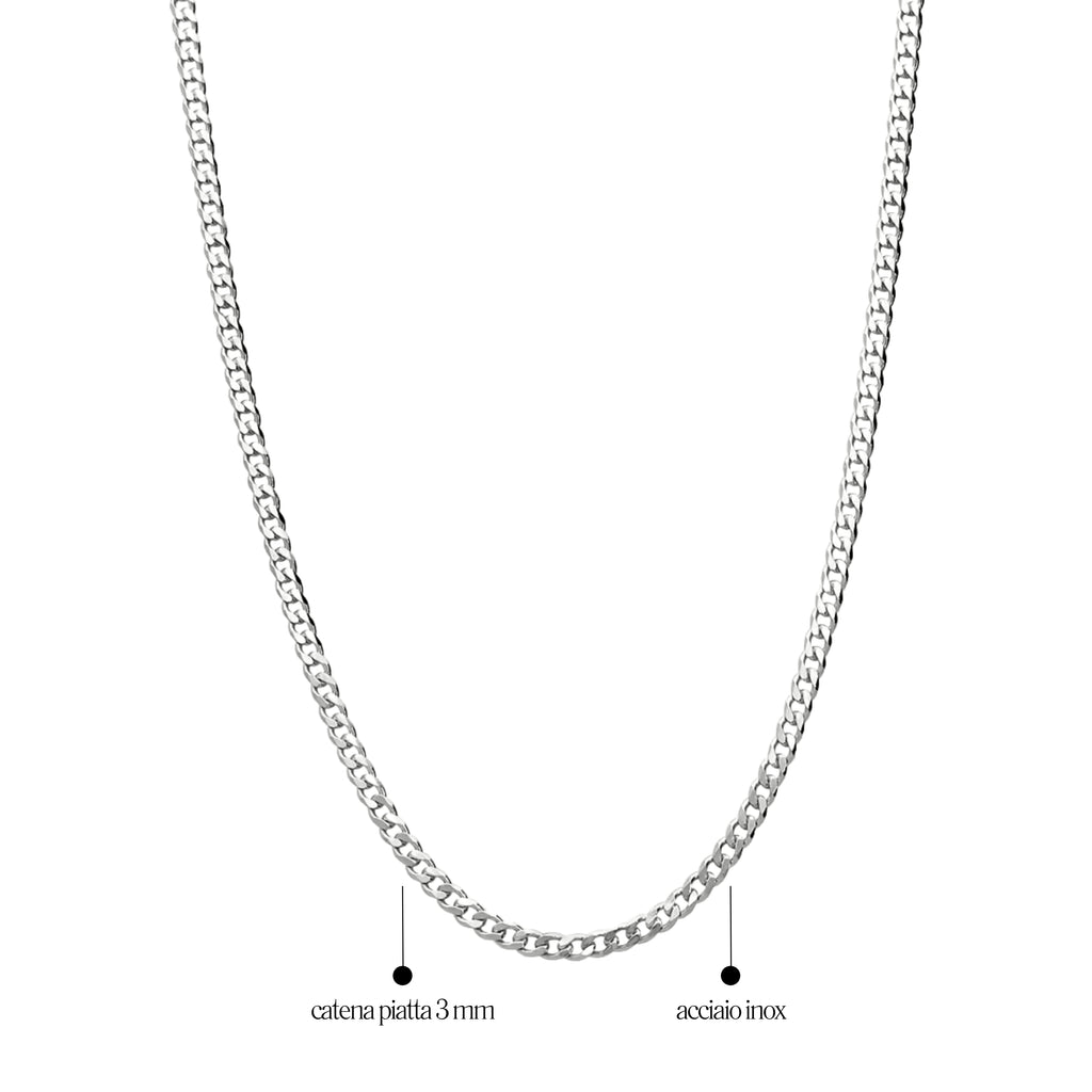 Collana Grumetta Piatta 3mm - Les folies