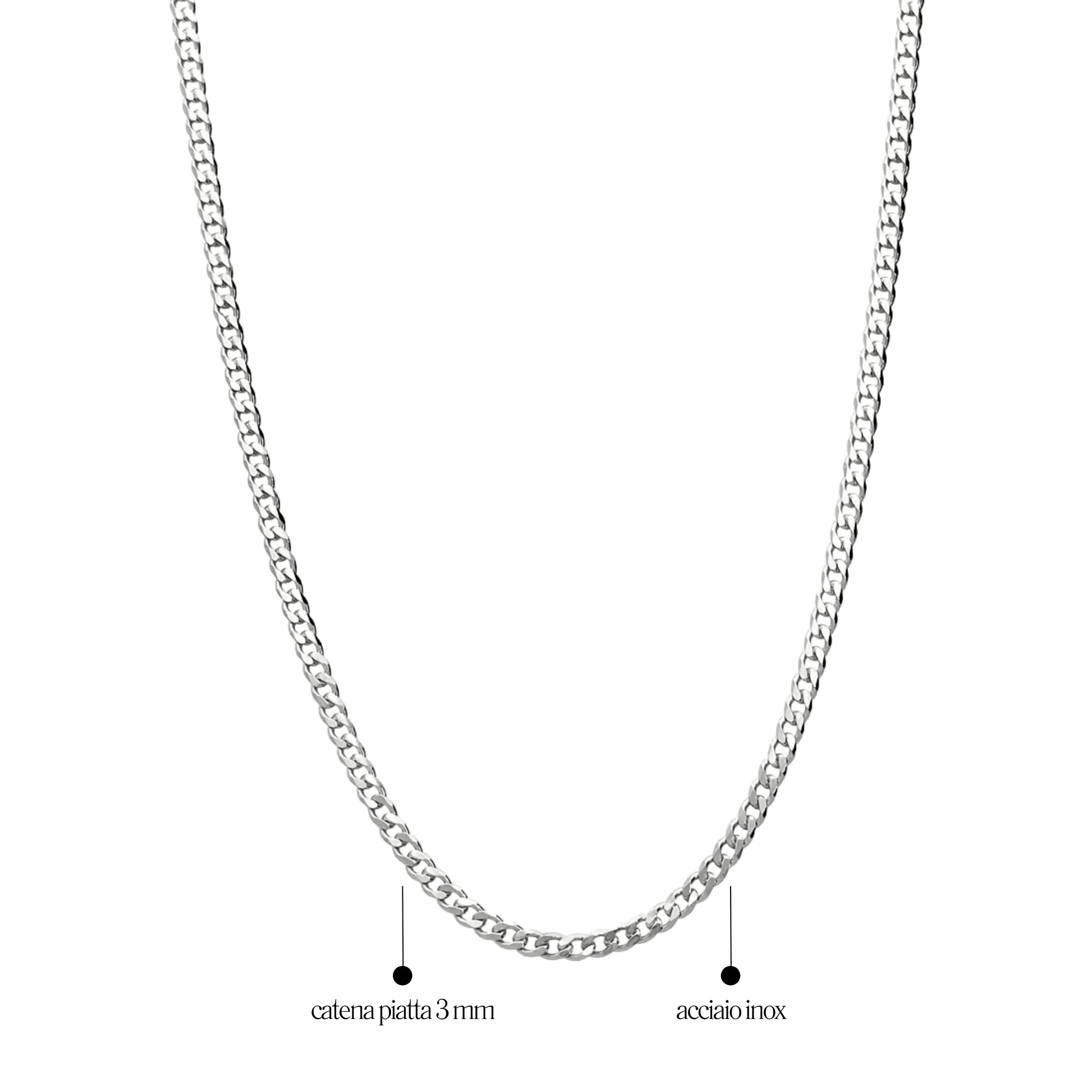 Collana Grumetta Piatta 3mm - Les folies