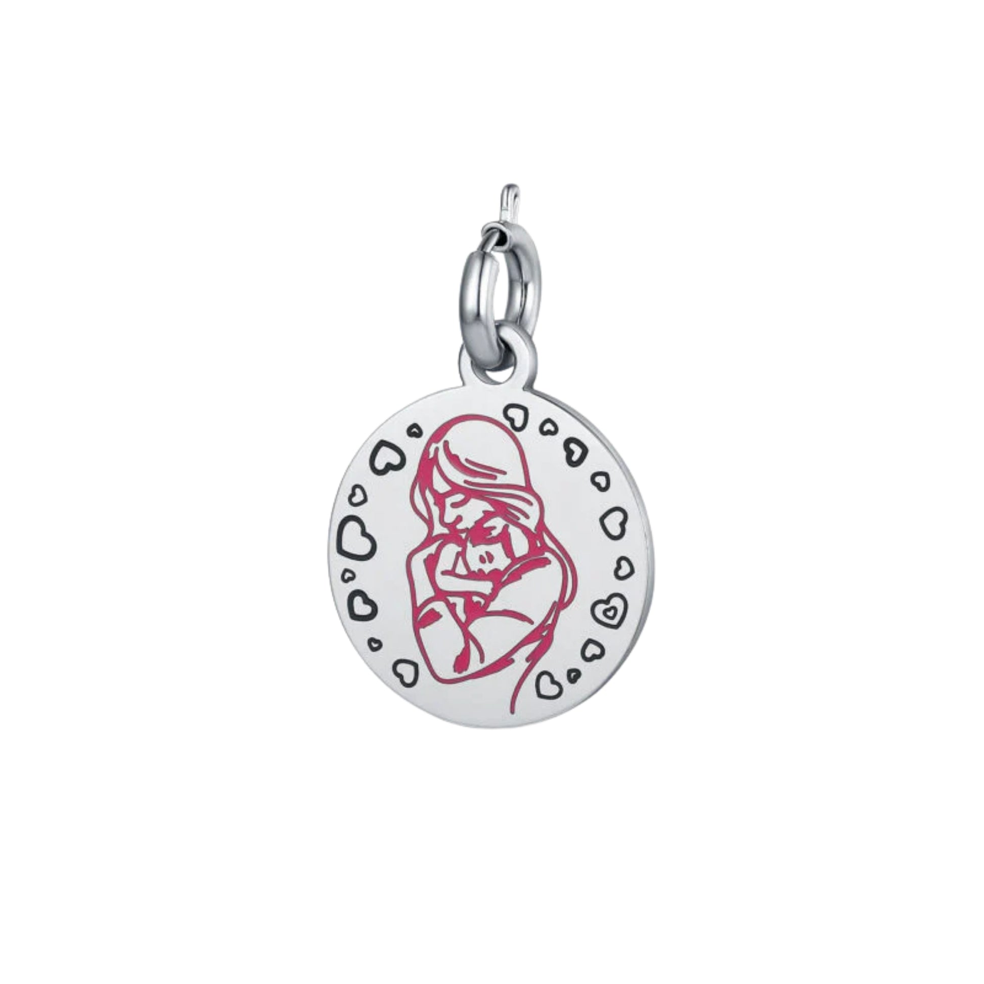 Charm Mamma "Abbraccio Rosa" - Brand Gioielli