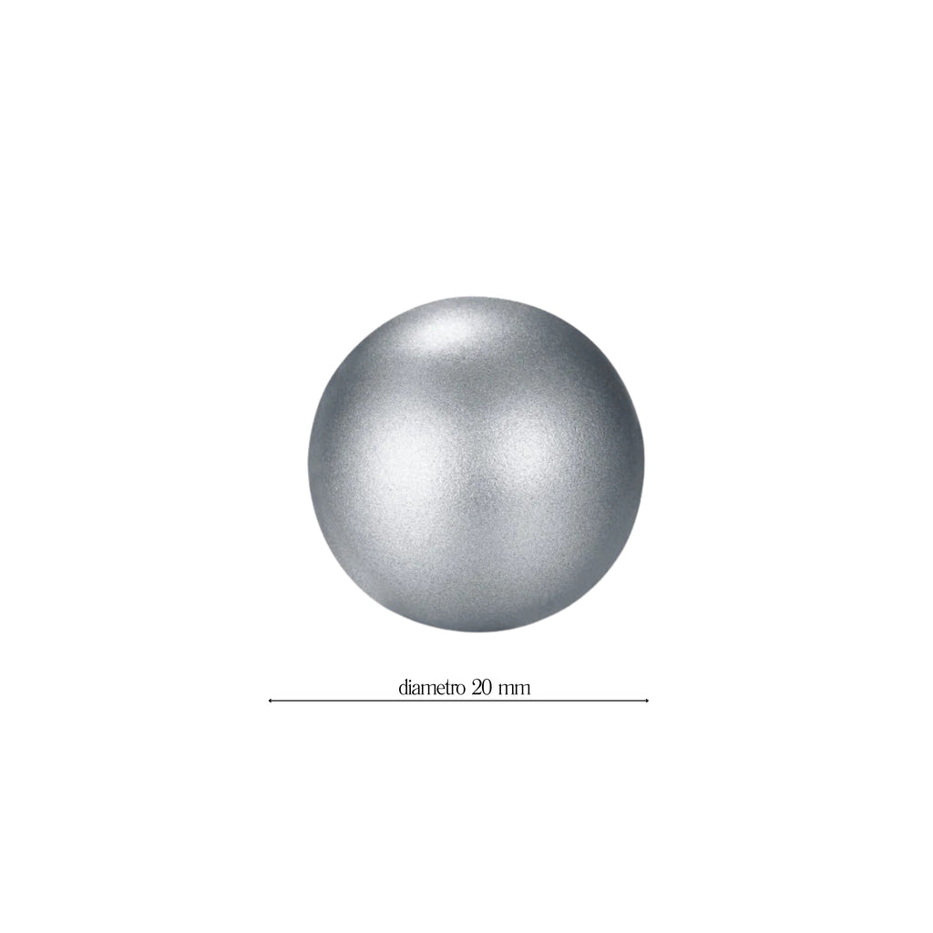 Sonaglio colore acciaio Satinato - Brand Gioielli