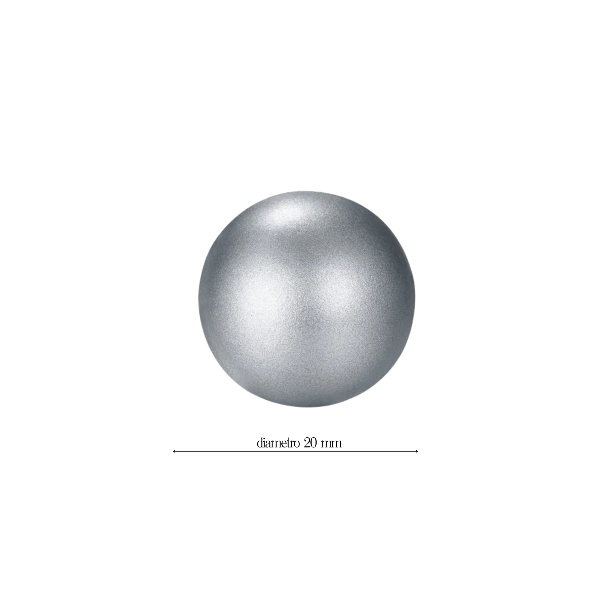 Sonaglio colore acciaio Satinato - Brand Gioielli