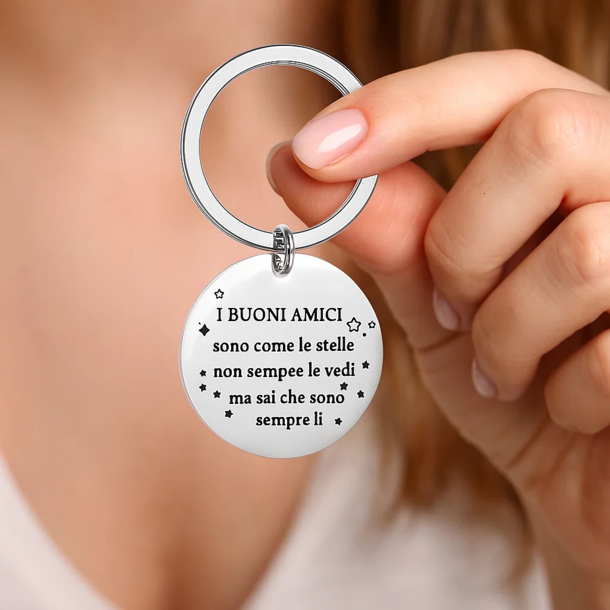 Portachiavi "I buoni amici sono come le stelle..." - Les Folies