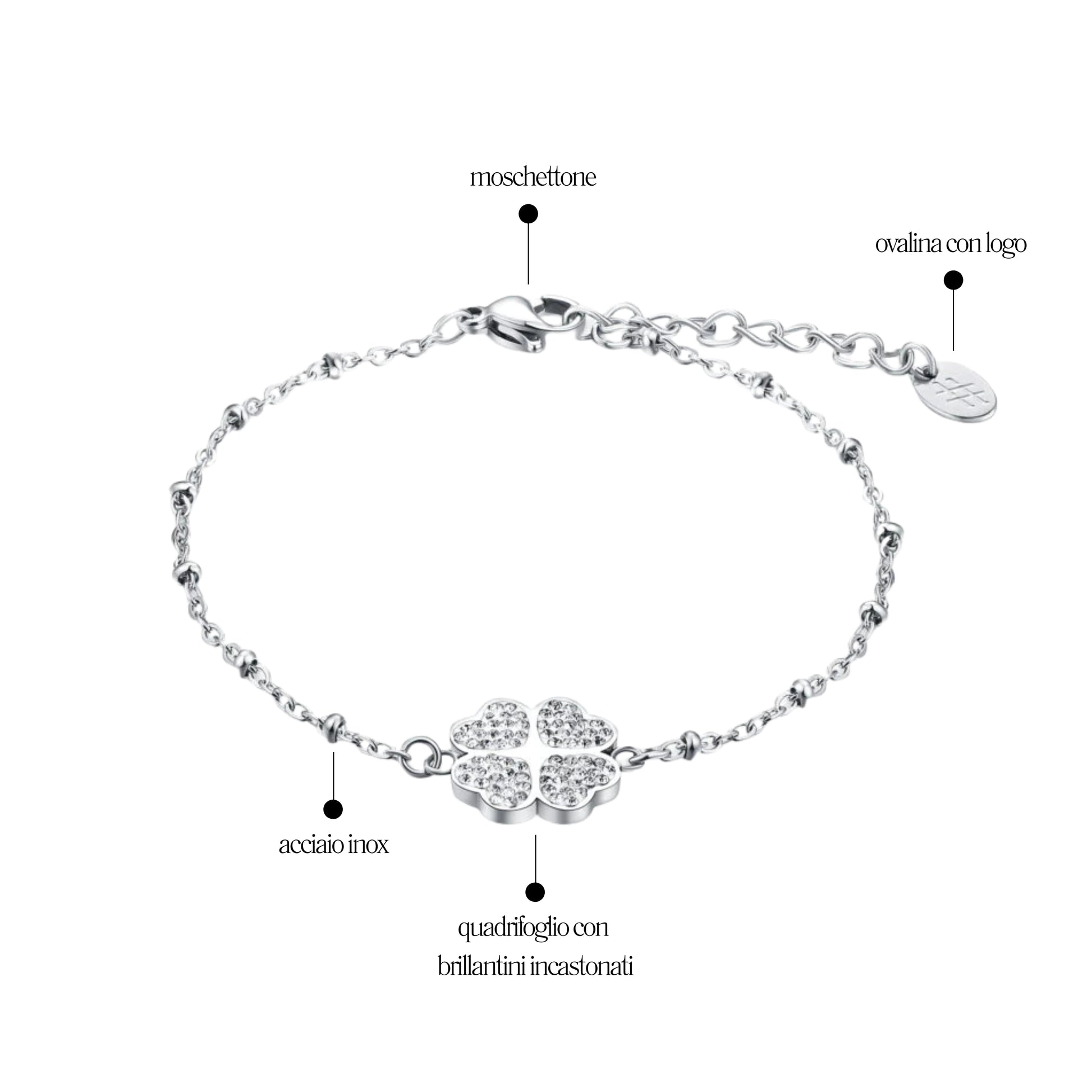 Bracciale Quadrifoglio Shine - Brand Gioielli
