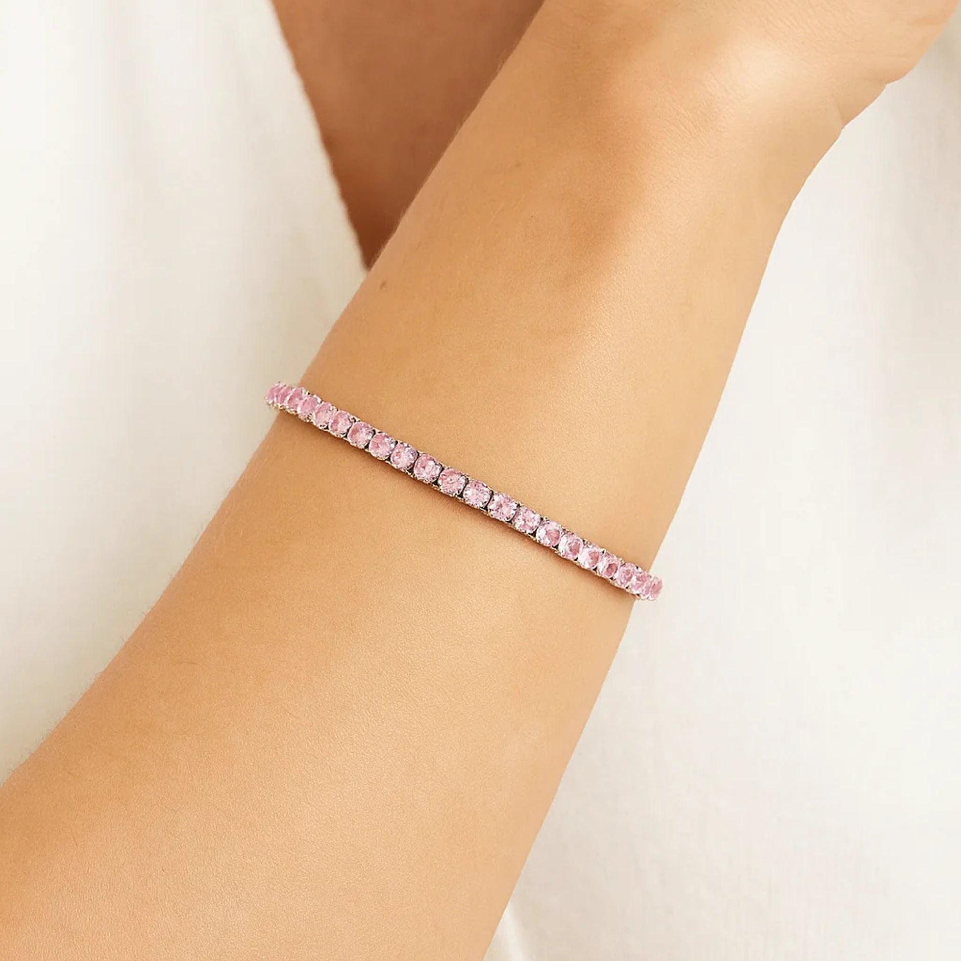 Bracciale Tennis 3mm chiusura a scatto - Les Folies