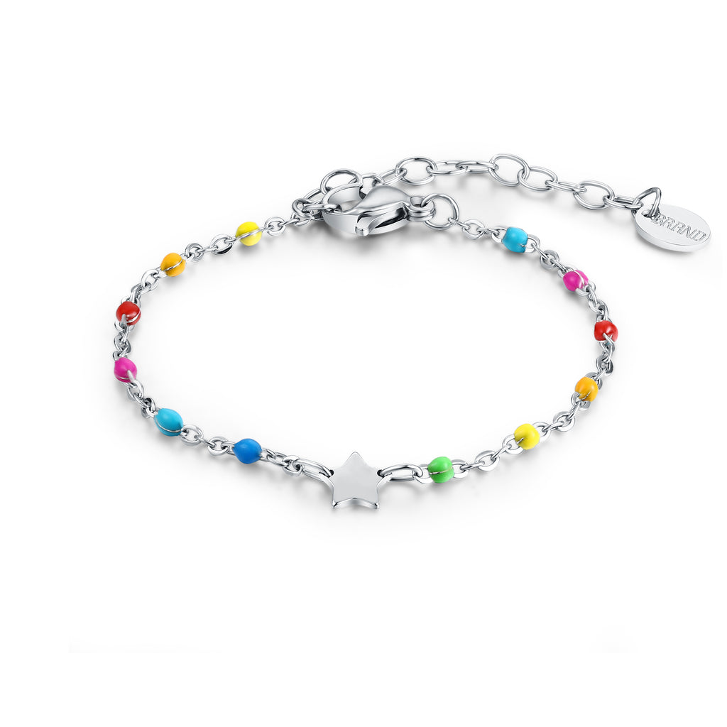 Bracciale Bimba Multicolor Stella in acciaio inox Imagine - Brand Gioielli