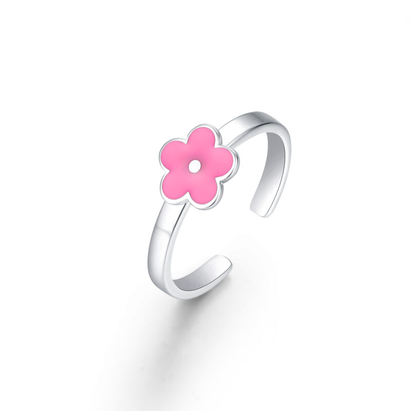 Anello bimba Fiore Rosa - Brand Gioielli