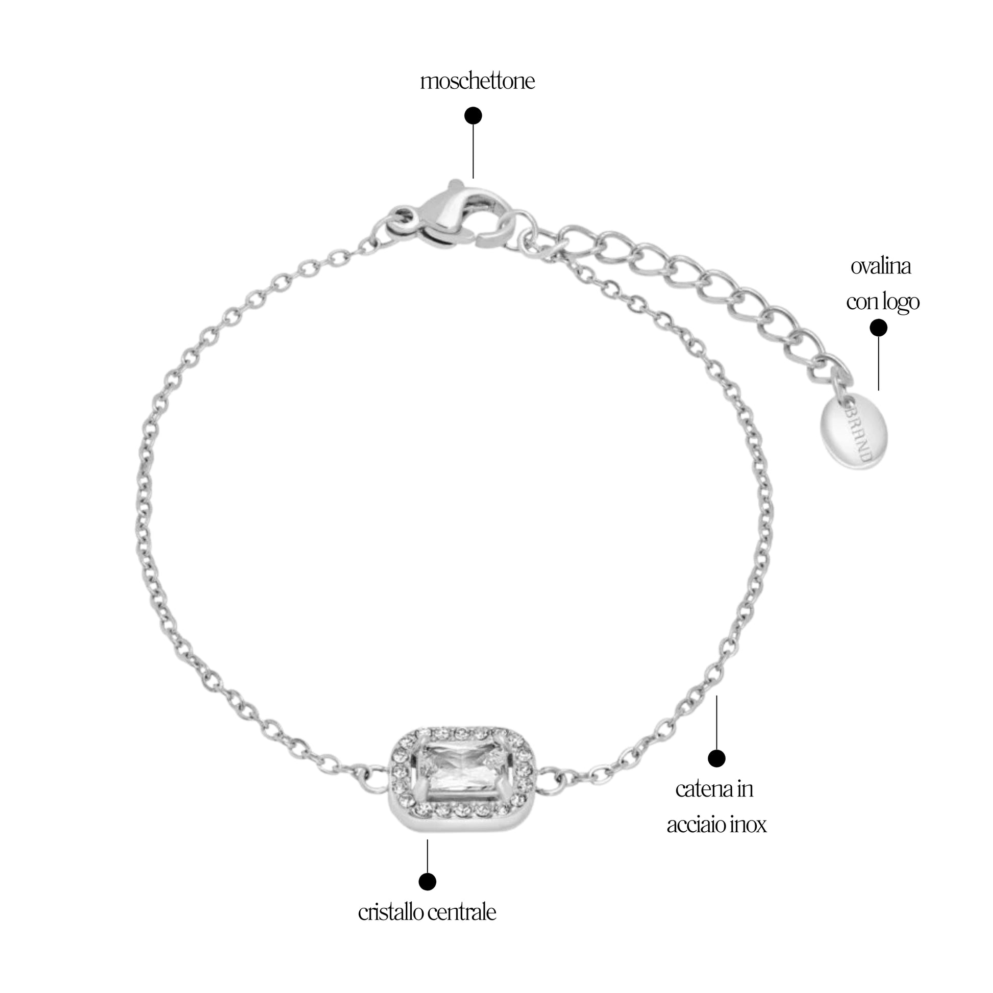 Bracciale Kate Rettangolare Royale - Brand Gioielli