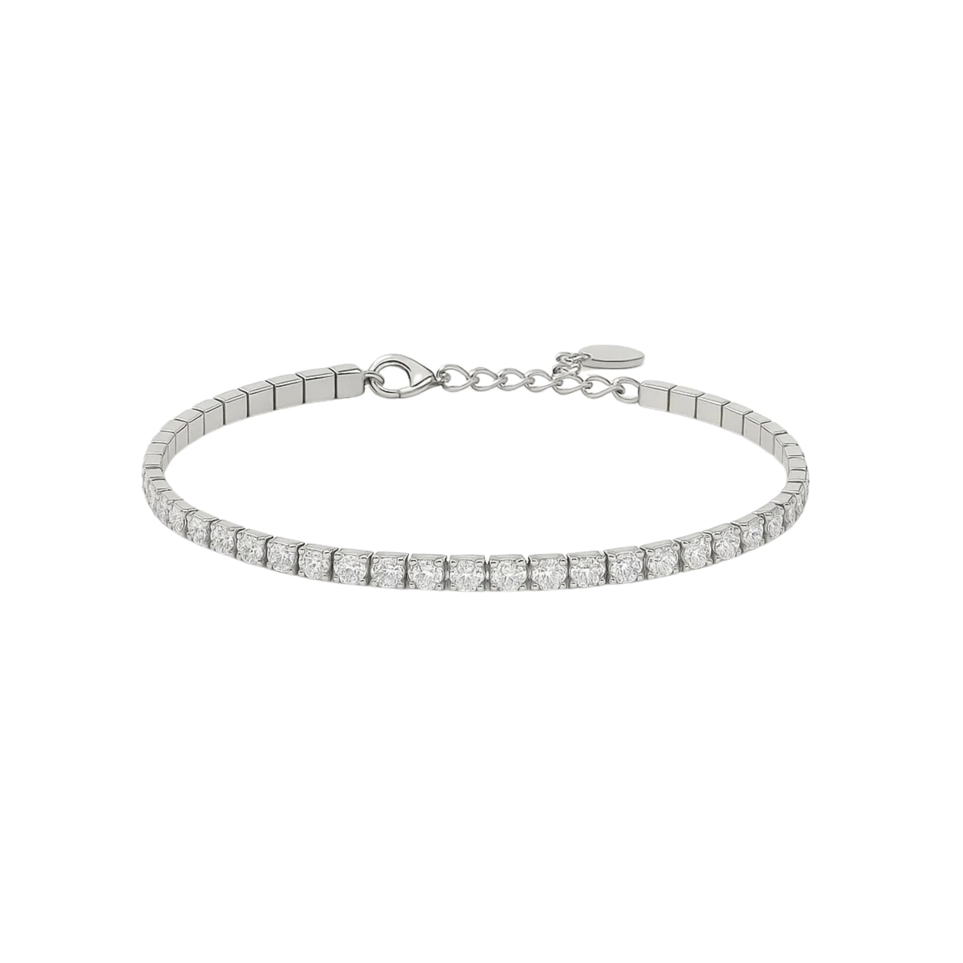Bracciale Tennis 3mm chiusura a moschetto - Les Folies