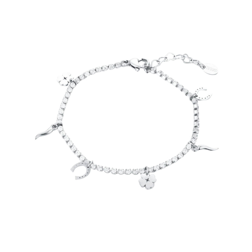 Bracciale Tennis con Simboli Fortuna - Brand Gioielli