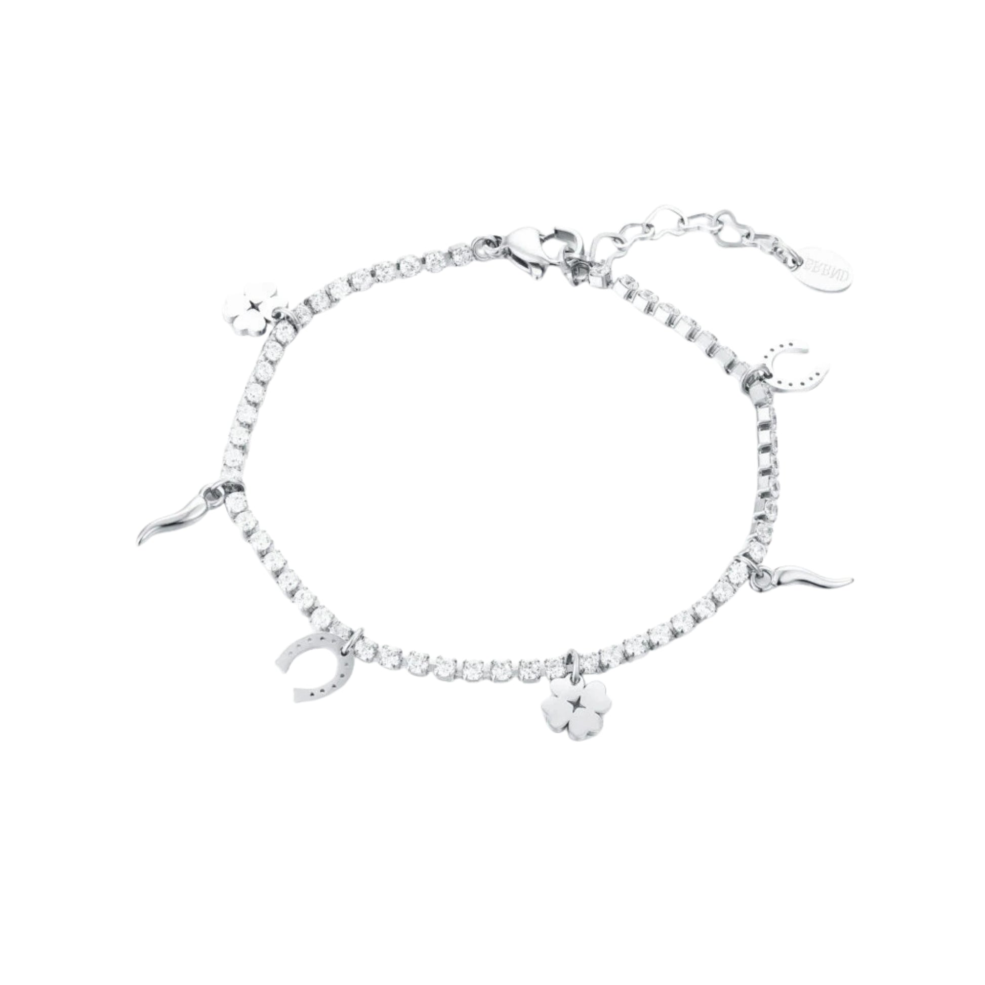 Bracciale Tennis con Simboli Fortuna - Brand Gioielli