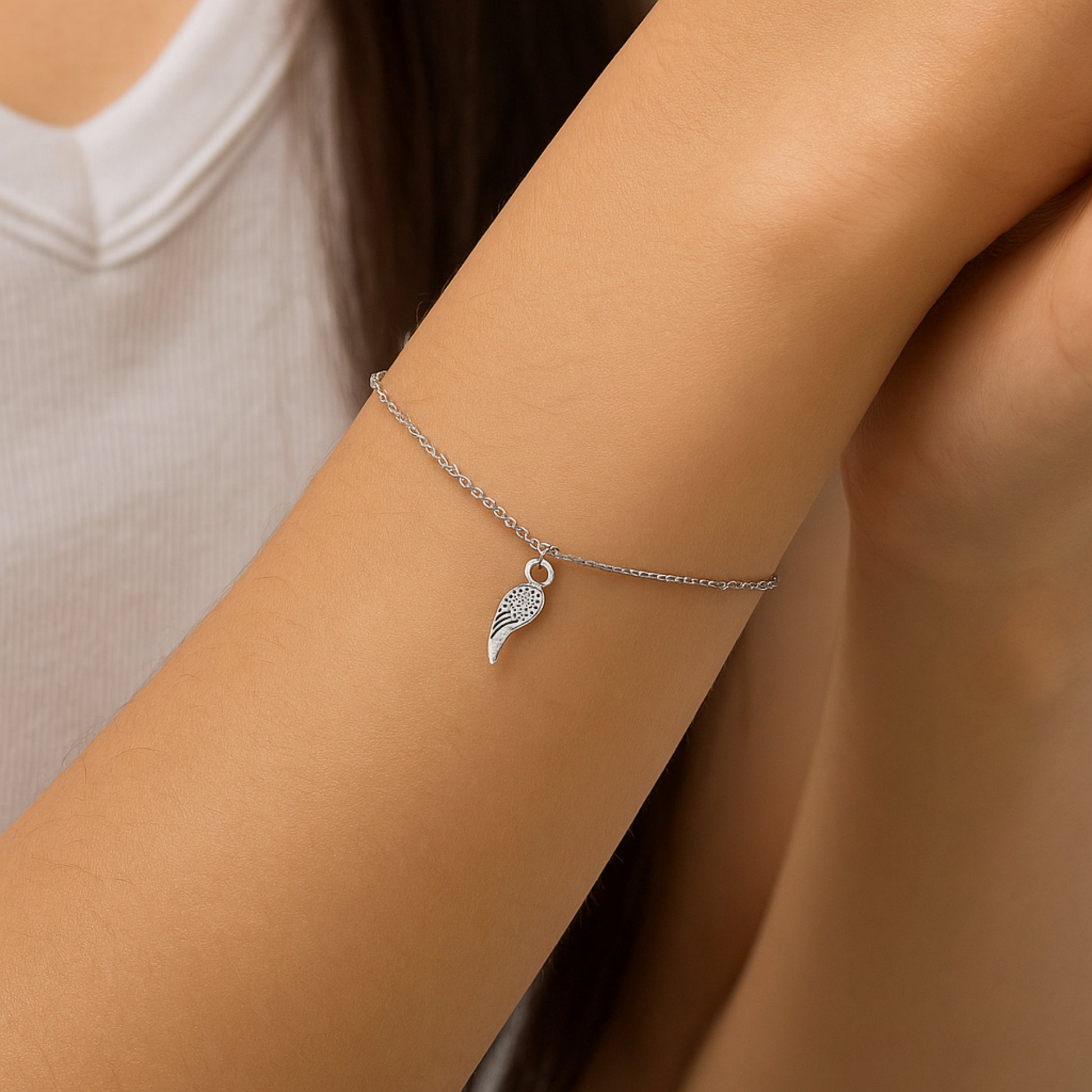 Mini Charm Ala con Cristalli - Brand Gioielli