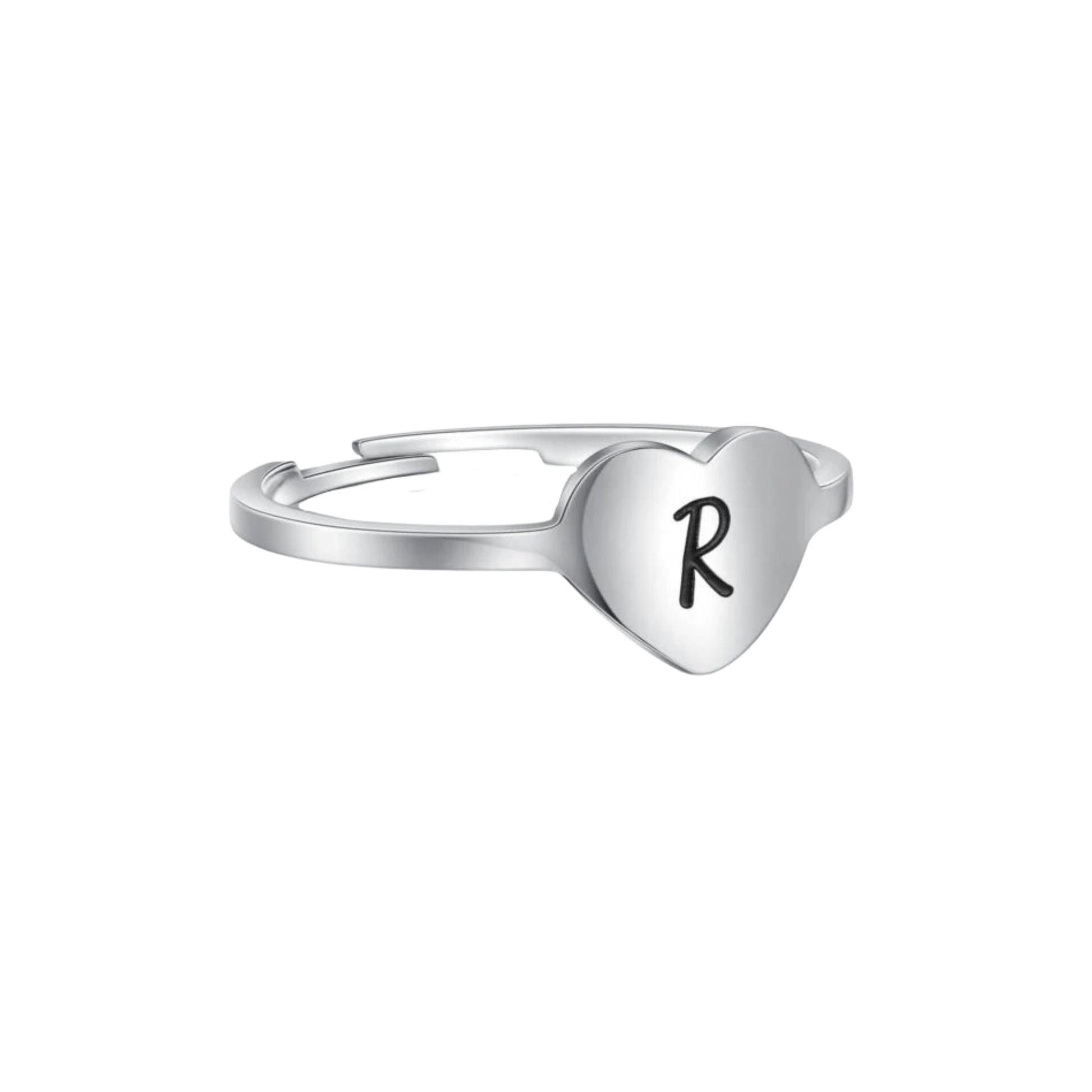 Anello Cuore Lettera Personal - Brand Gioielli