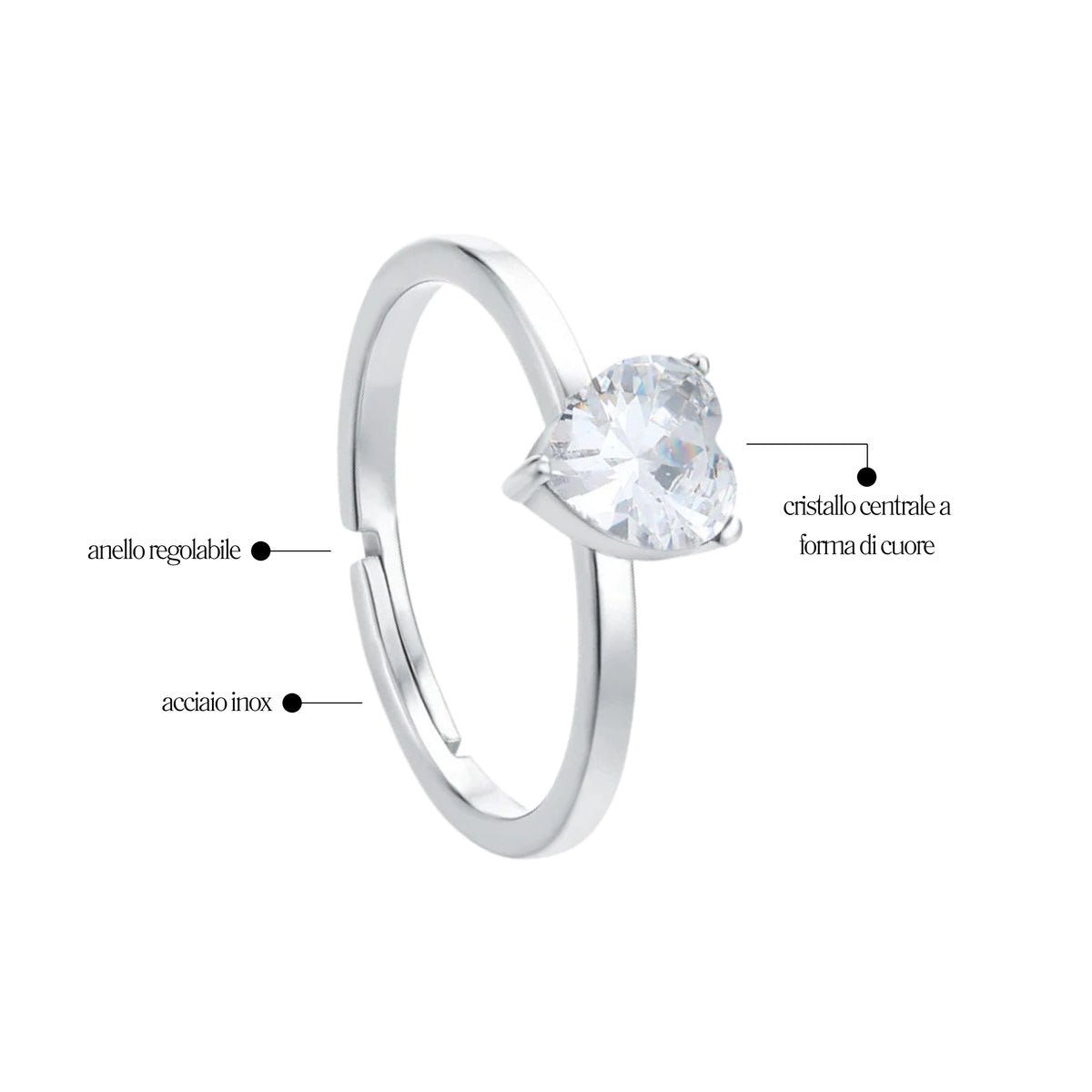 Anello Cuore Attimi - Brand Gioielli